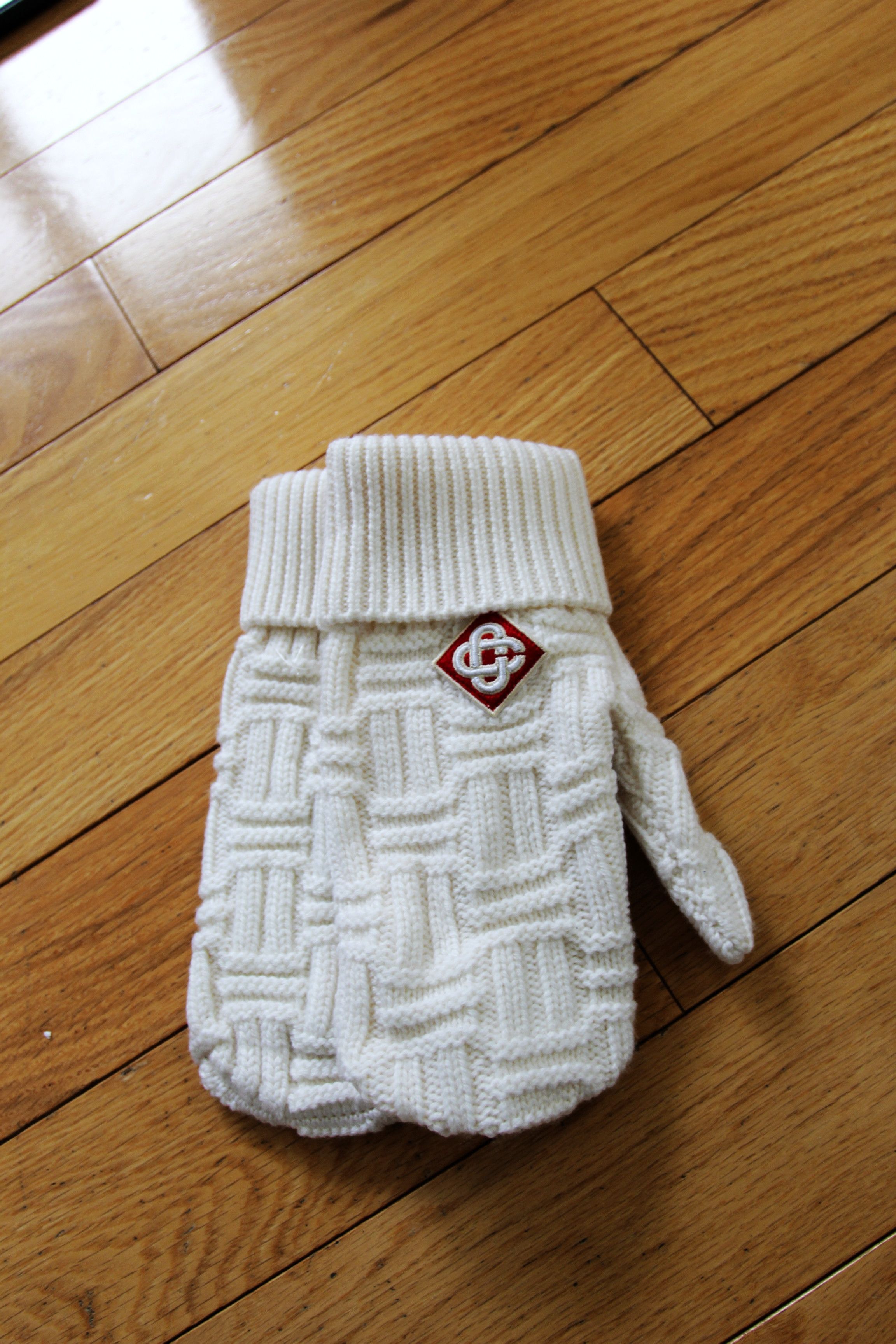 Casablanca BNWT AW24 CASABLANCA COLUMN STITCH MITTENS GLOVES Size ONE SIZE - 2 Thumbnail