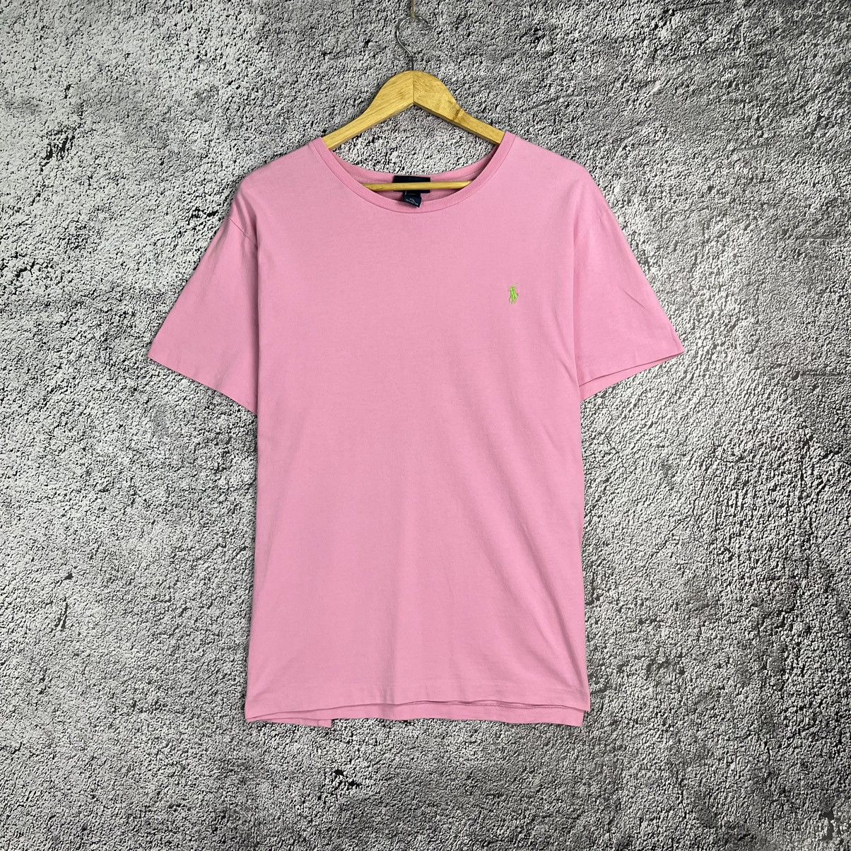 Polo Ralph Lauren × Ralph Lauren × Ralph Lauren Sport 🌸VINTAGE🌸 Polo by Ralph Lauren Pink T-Shirt with green pony Size US XXL / EU 58 / 5 - 1 Thumbnail