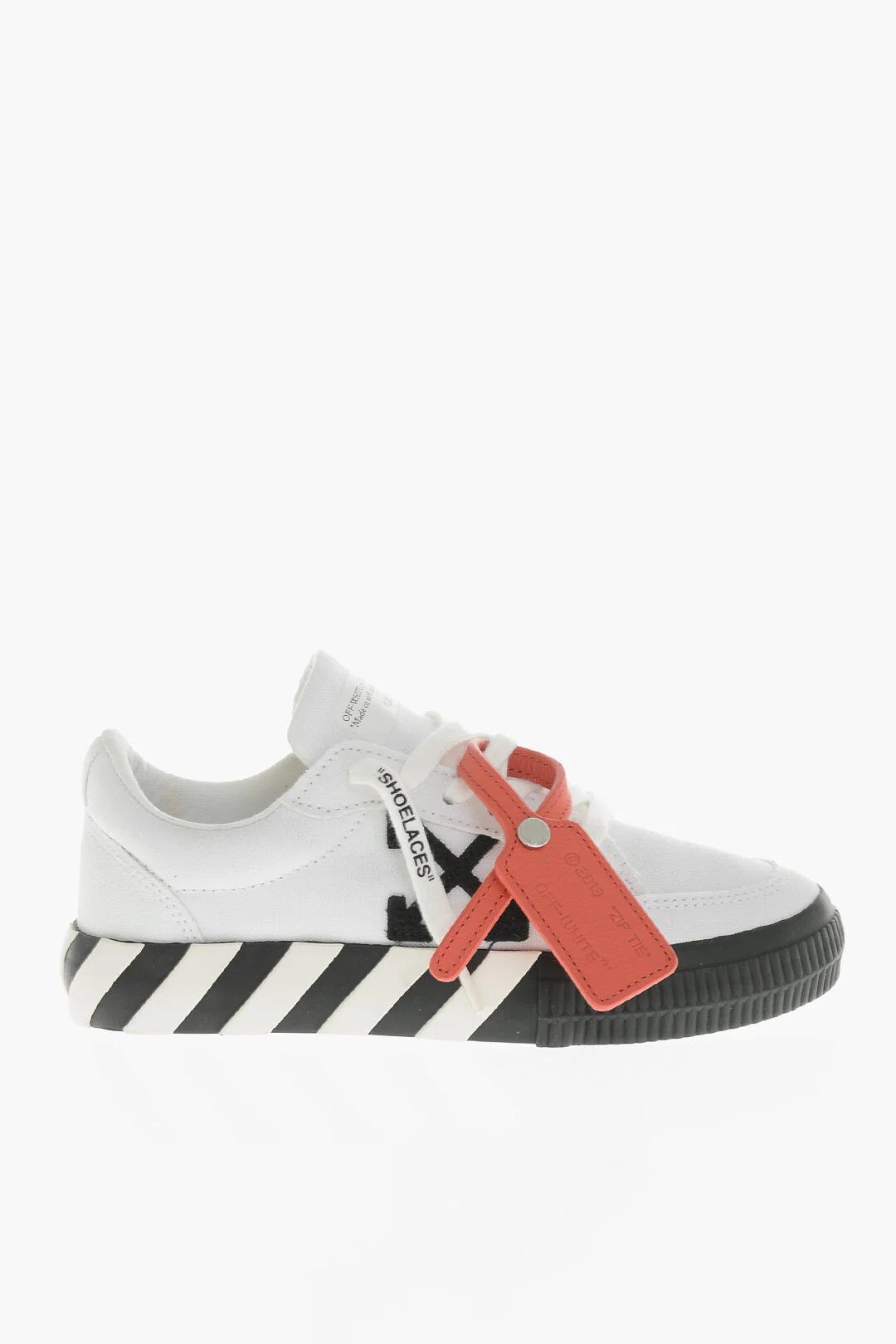 Off-White og1mm0426 Low-Top Cotton Sneakers in Black & White Size US 5 / IT 35 - 1 Thumbnail