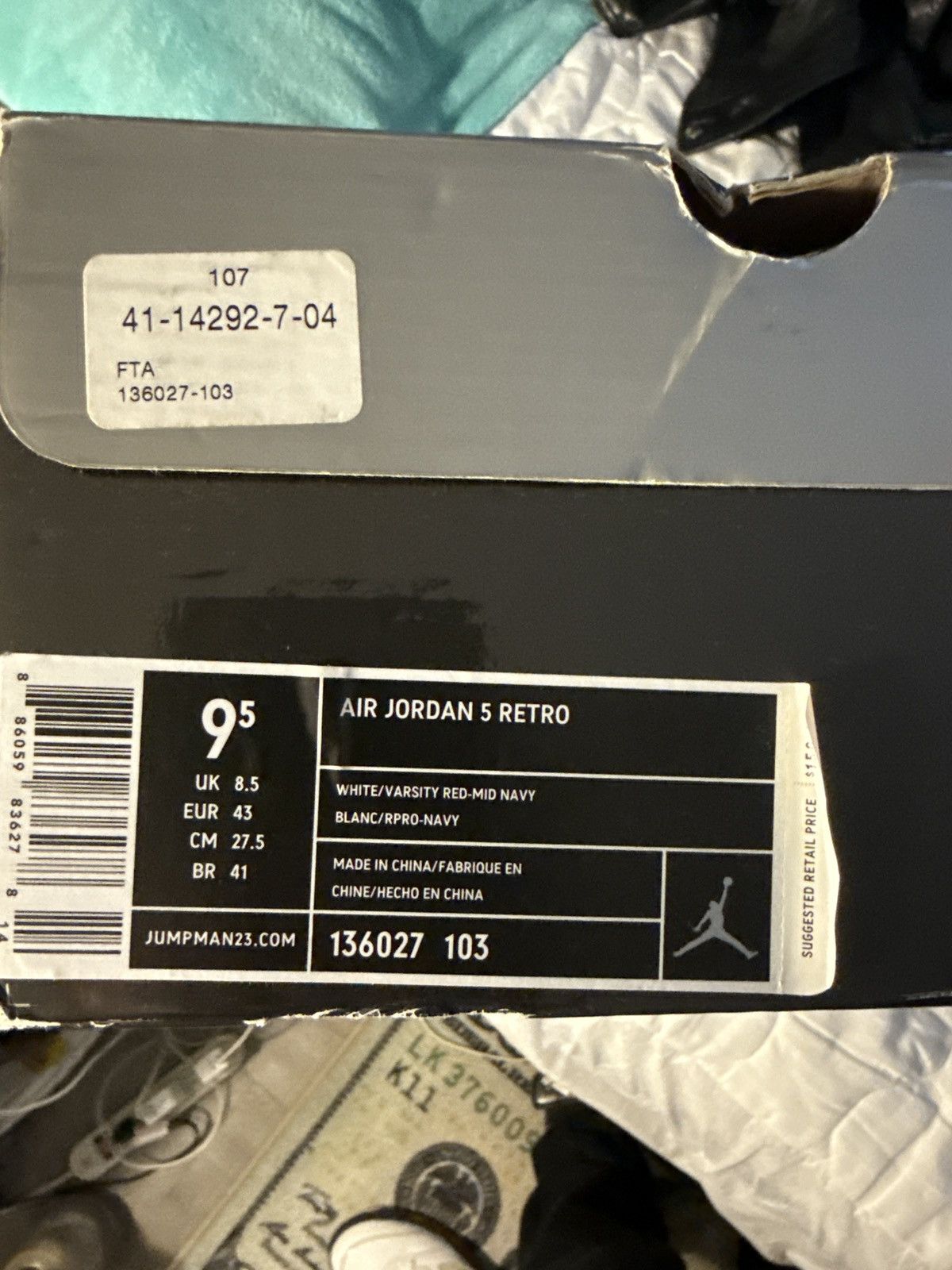 Jordan Brand Jordan Retro 5 ‘Independence Day’ Size US 9.5 / EU 42-43 - 11 Thumbnail