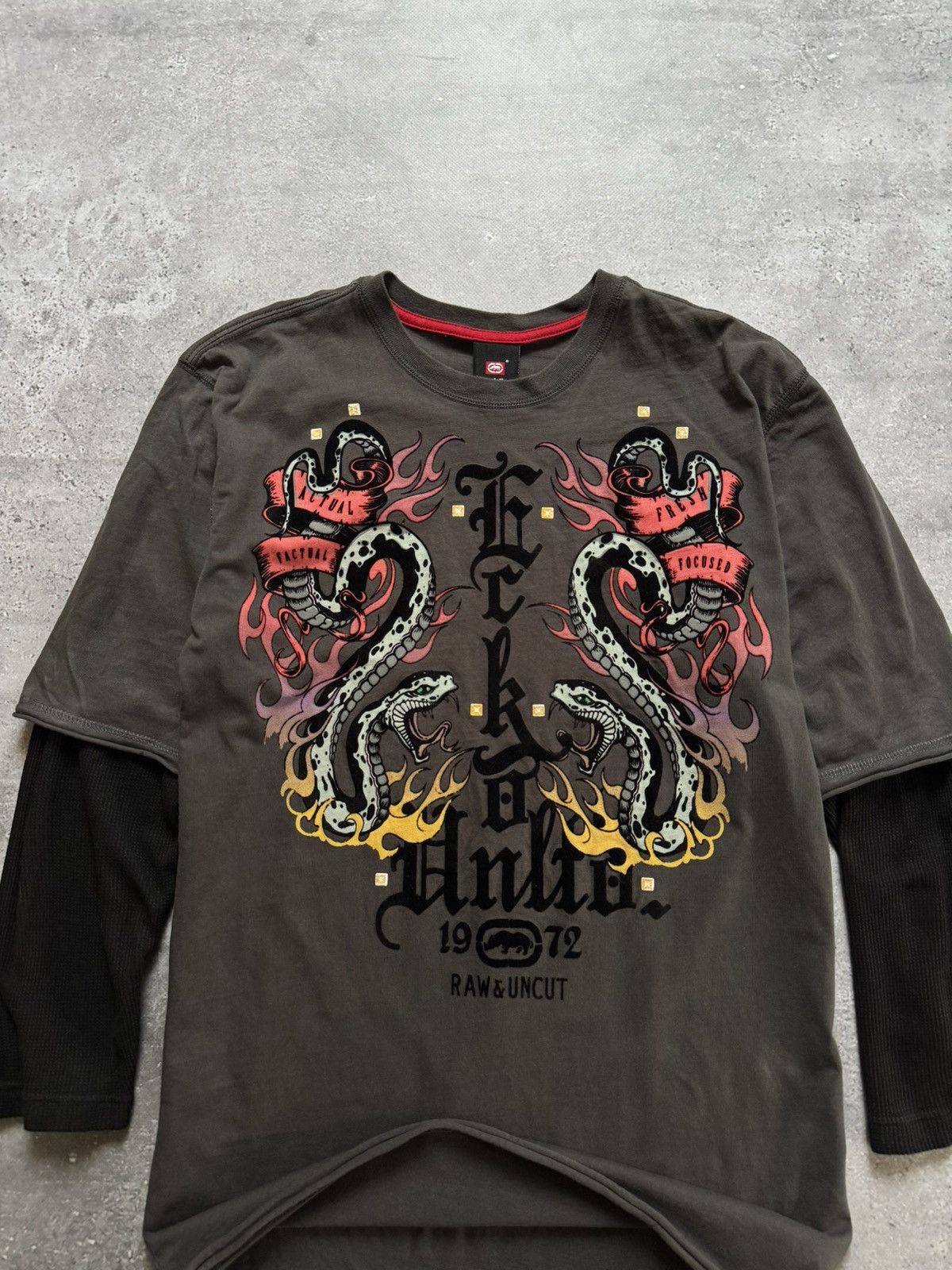Ecko Unltd. × Vintage Vintage Y2K Ecko Unltd. Raglan Shirt Size US S / EU 44-46 / 1 - 3 Thumbnail