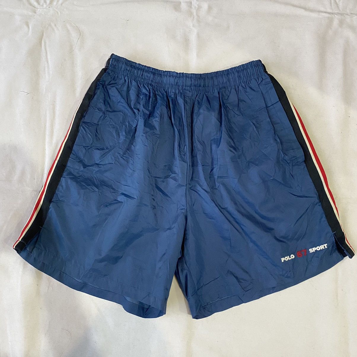 Polo Ralph Lauren × Vintage Vintage 90s Polo Sport Ralph Lauren Nylon Shorts Size US 31 - 1 Thumbnail