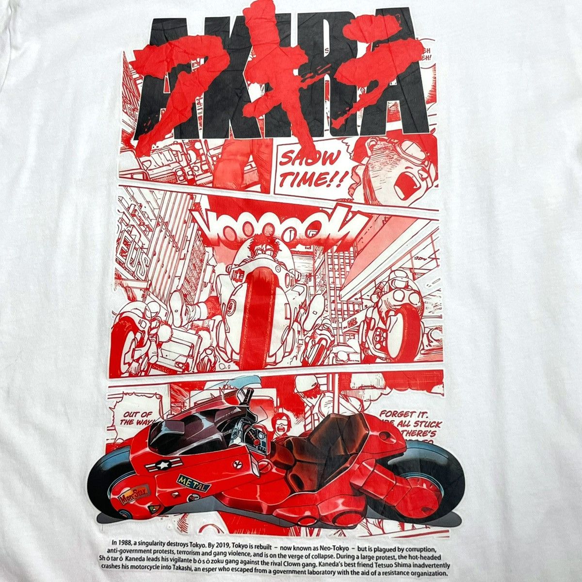 Anime AKIRA Manga White tee Size US L / EU 52-54 / 3 - 5 Thumbnail