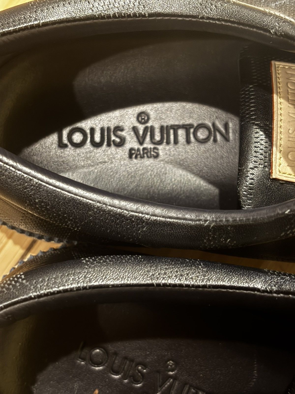 Louis Vuitton Men’s gray & blue sneakers.mf2607 Size US 7.5 / EU 40-41 - 6 Thumbnail