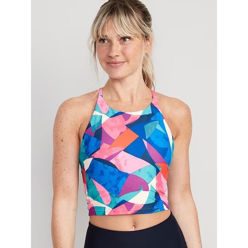 Old Navy OLD NAVY Light Support Longline Sports Bra Womens XL Size ONE SIZE - 4 Thumbnail