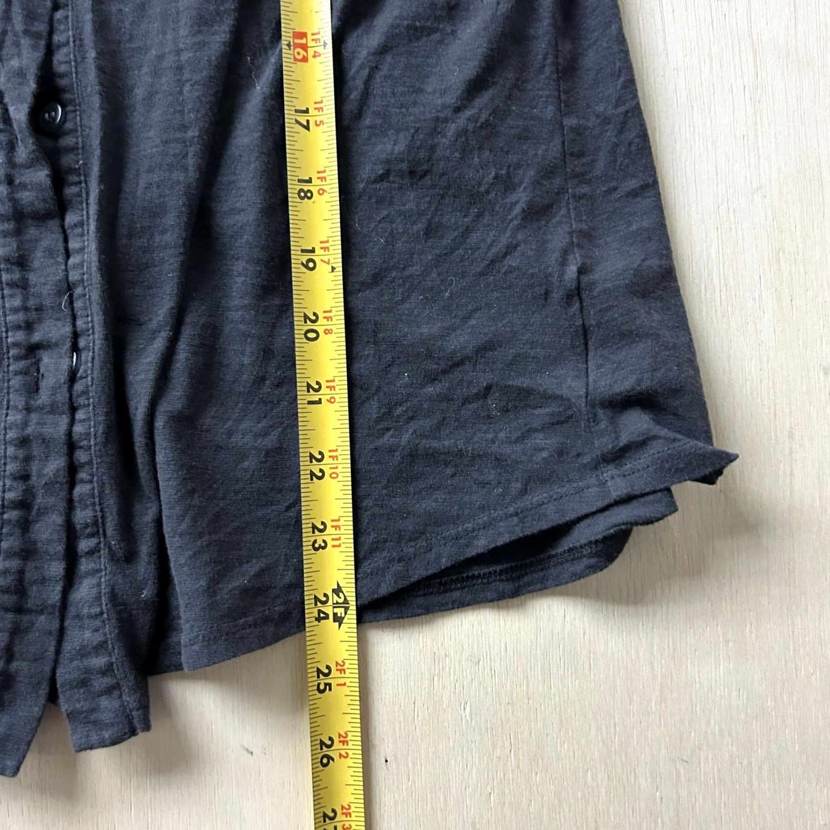 Theory Theory Shirt Womens Large Black Solid Long Sleeve Button Up Casual Lightweight Size L / US 10 / IT 46 - 6 Thumbnail