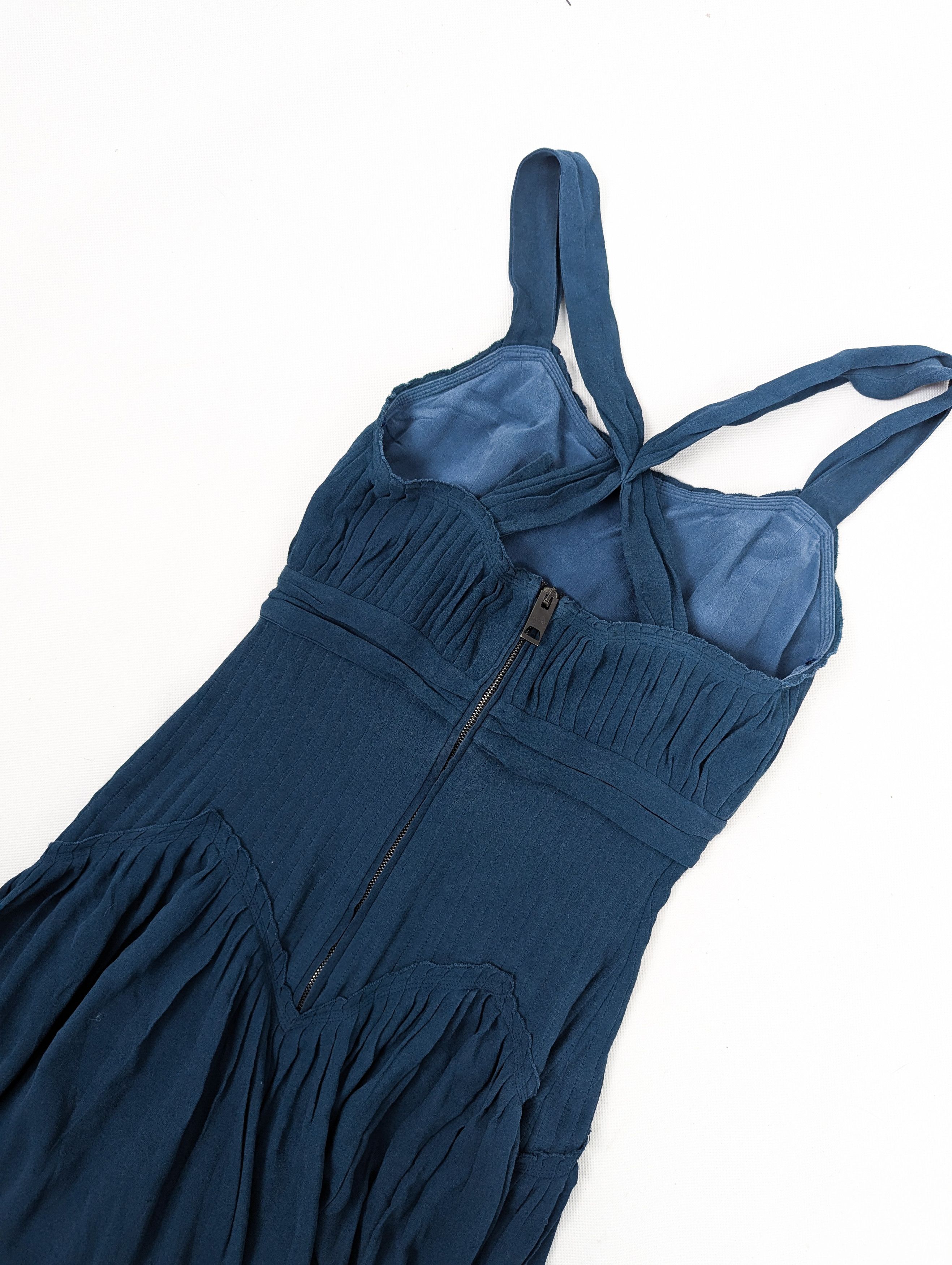 Burberry Burberry black label silk sea blue dress Size S / US 4 / IT 40 - 13 Thumbnail