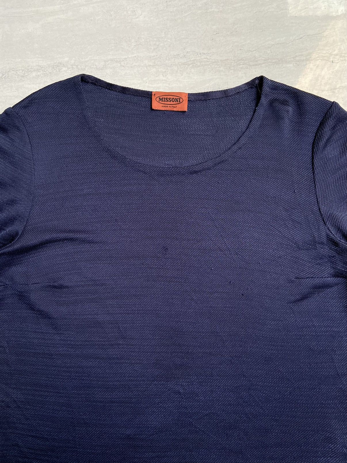 Missoni MISSONI Navy T-Shirt Size US S / EU 44-46 / 1 - 5 Thumbnail