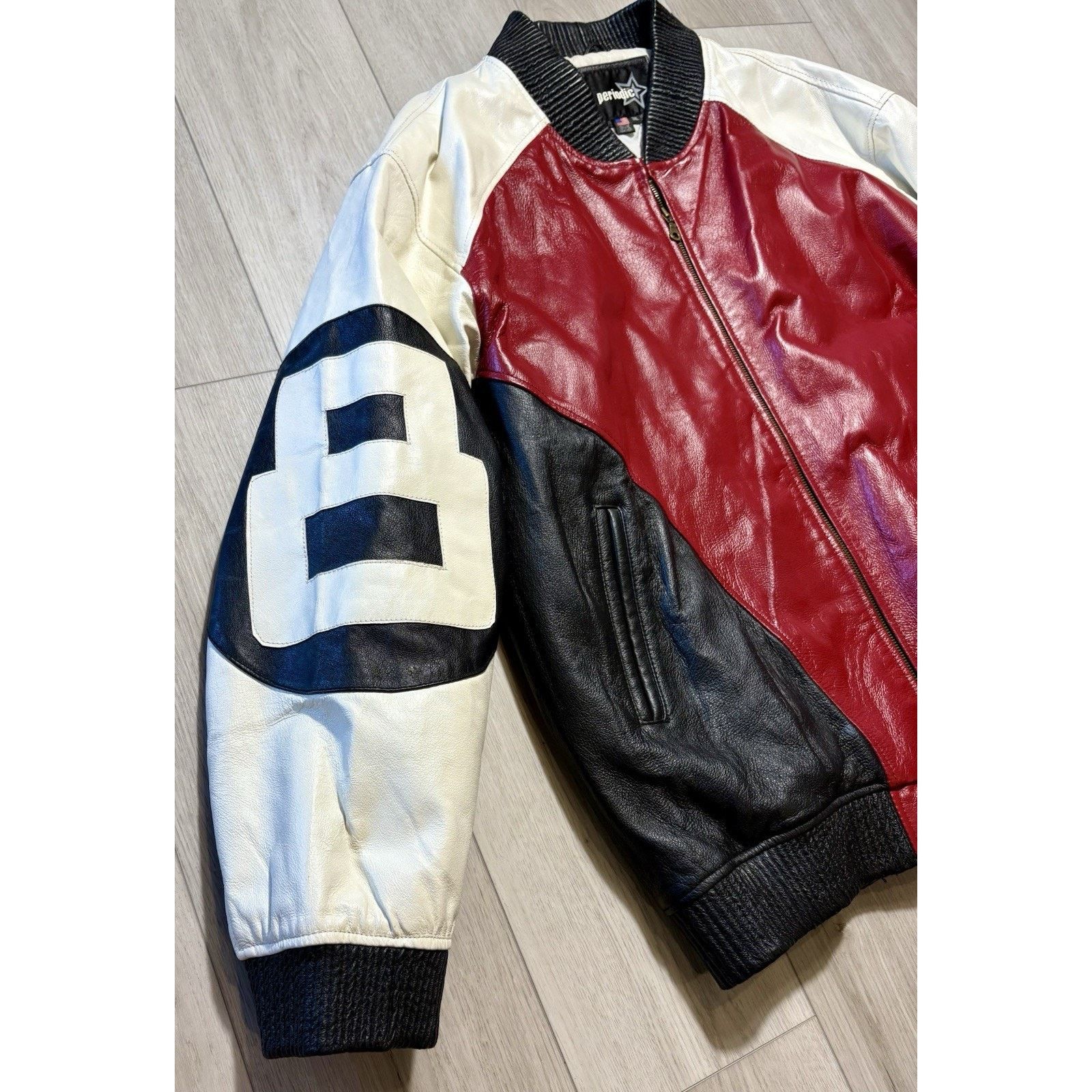 Other David Puddy Seinfeld Style 8 Ball Leather Jacket VTG 3XL Size US XXL / EU 58 / 5 - 7 Thumbnail