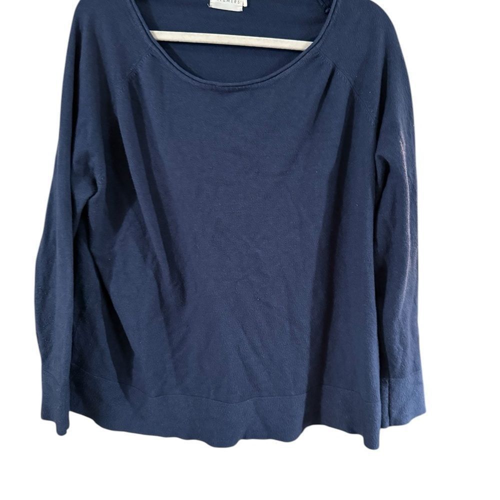 Other Dreamers Blue 3/4 Sleeve Relaxed Boxy Tee Size L / US 10 / IT 46 - 7 Thumbnail