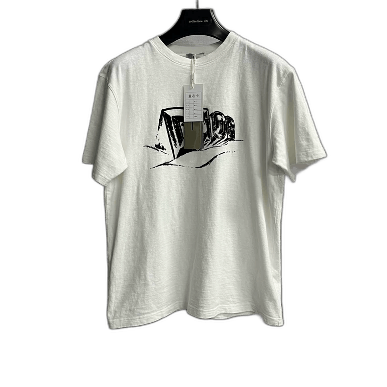 Dior Dior Logo Print Short Sleeve T-Shirt Size US XL / EU 56 / 4 - 1 Thumbnail