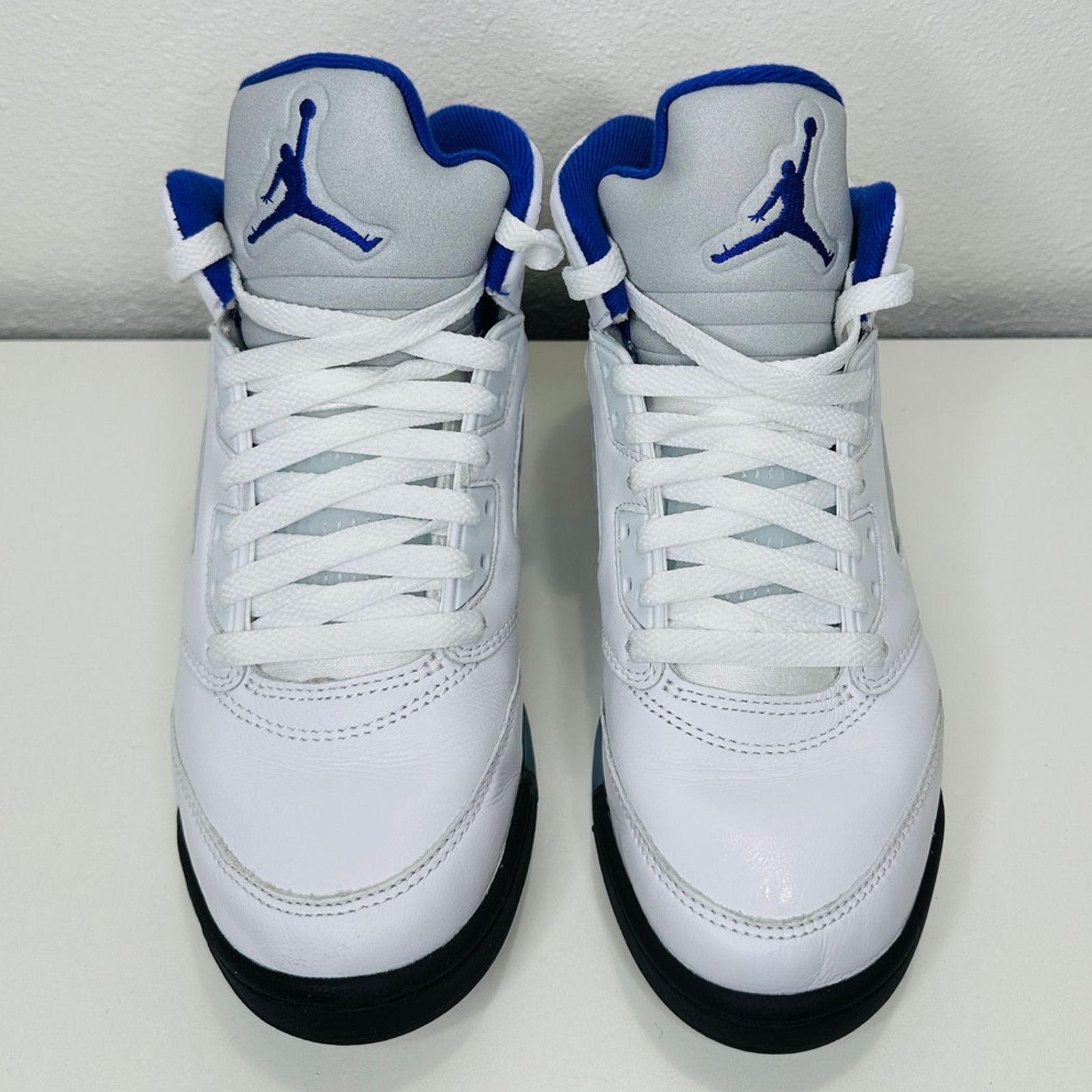 Nike Nike Air Jordan 5 Retro (GS)White Dark Concord Black Sneaker Size US 6.5 / EU 39-40 - 2 Thumbnail