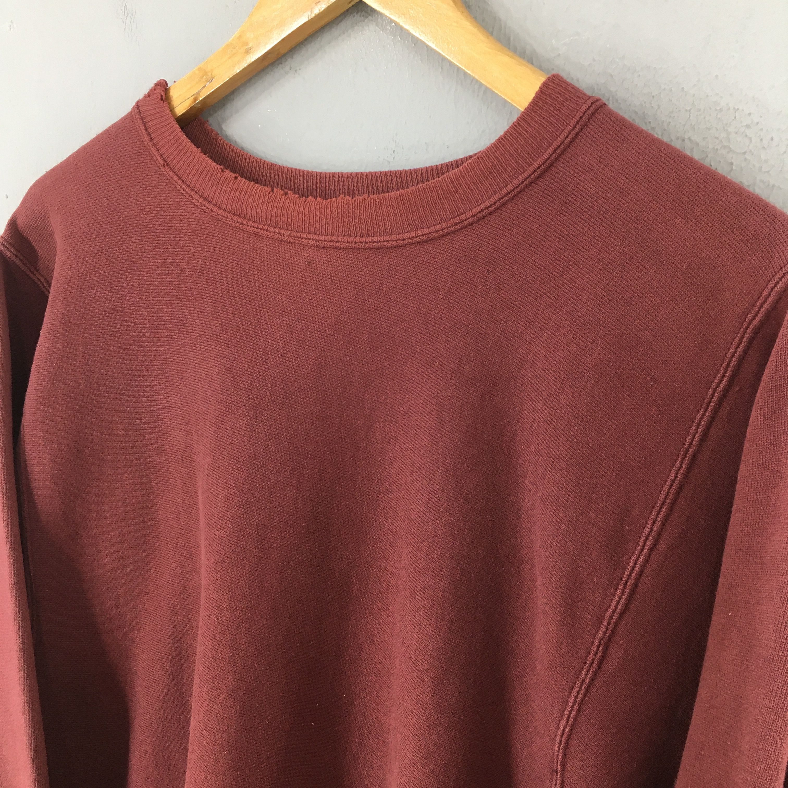 Champion × Vintage Vintage 1980s Champion Reverse Weave Red Sweatshirt Medium Size US M / EU 48-50 / 2 - 4 Thumbnail
