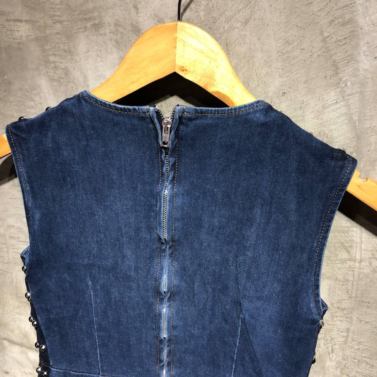 Alexander McQueen Alexander McQueen Studded Denim Dress Size S / US 4 / IT 40 - 8 Thumbnail