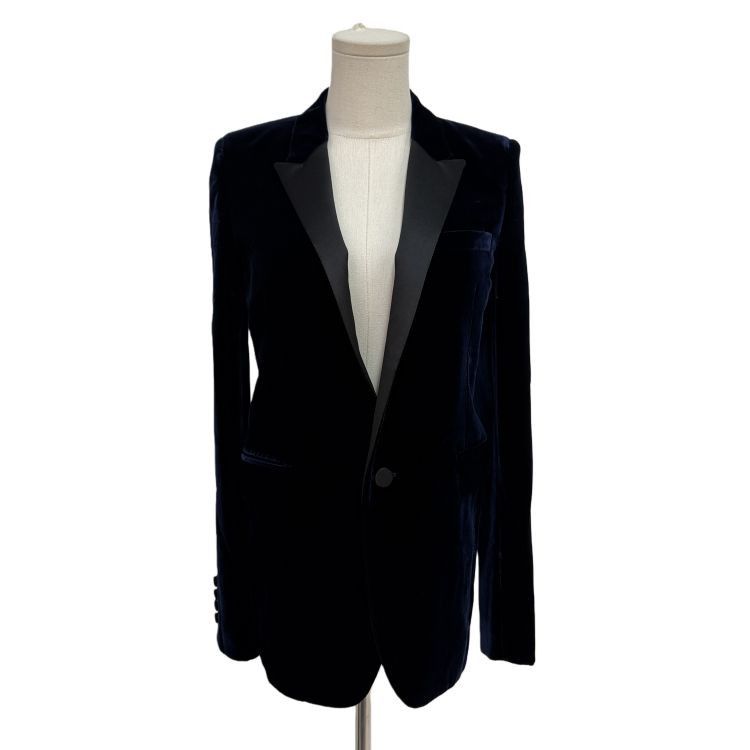Saint Laurent Paris Saint Laurent Velvet Blazer Size F36 Size XS / US 0-2 / IT 36-38 - 1 Thumbnail