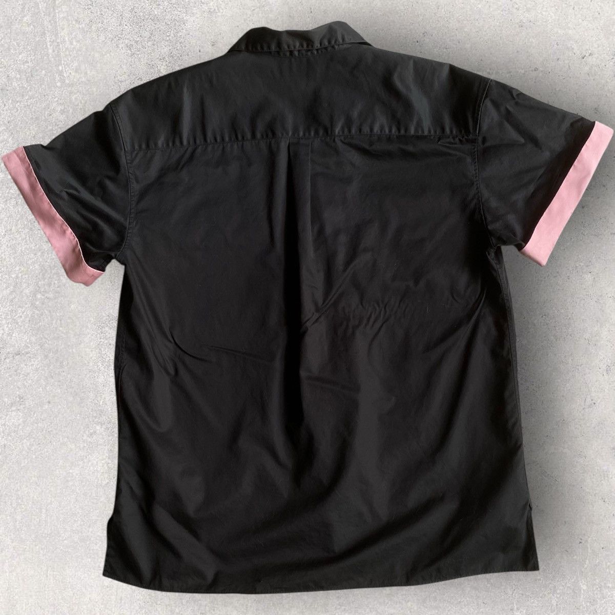 Alexander McQueen Pink/Blk Open Collar Bowling Shirt Size US L / EU 52-54 / 3 - 4 Thumbnail