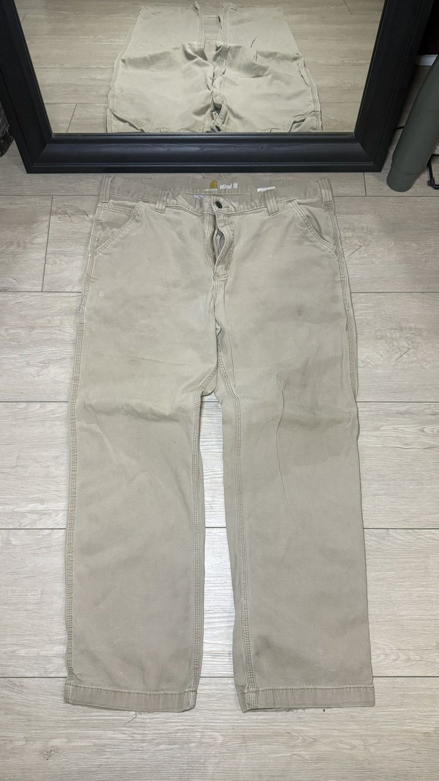 Carhartt Y2K 2000s Carhartt Carpenter Relaxed Fit Work Pants Size US 38 / EU 54 - 2 Thumbnail