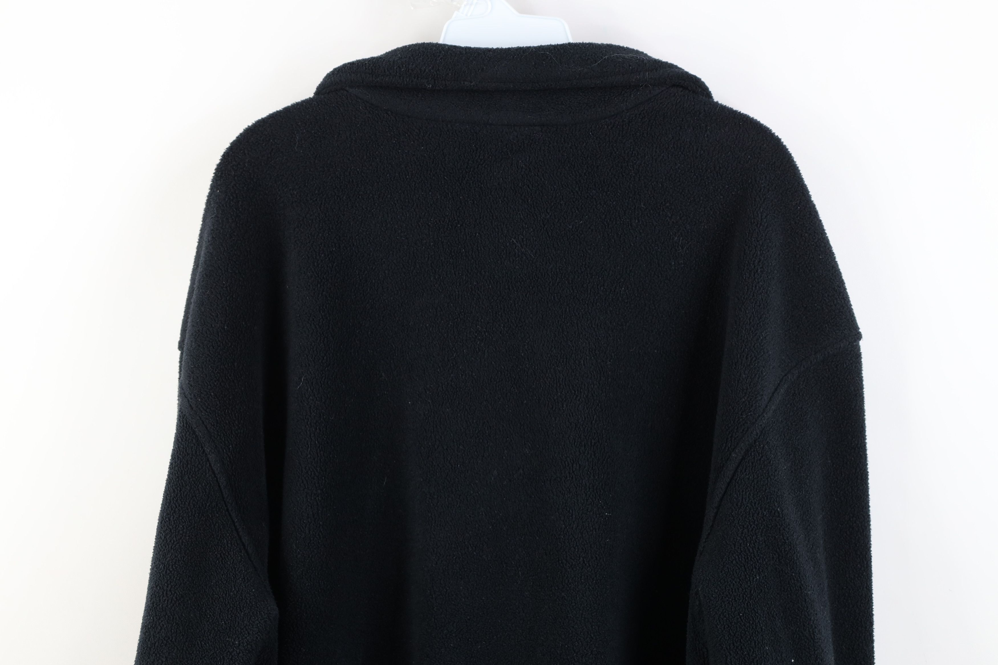 Disney Vintage 90s Disney Tinker Bell Fringed Fleece Jacket Black Size XXL / US 16-18 / IT 52-54 - 14 Thumbnail