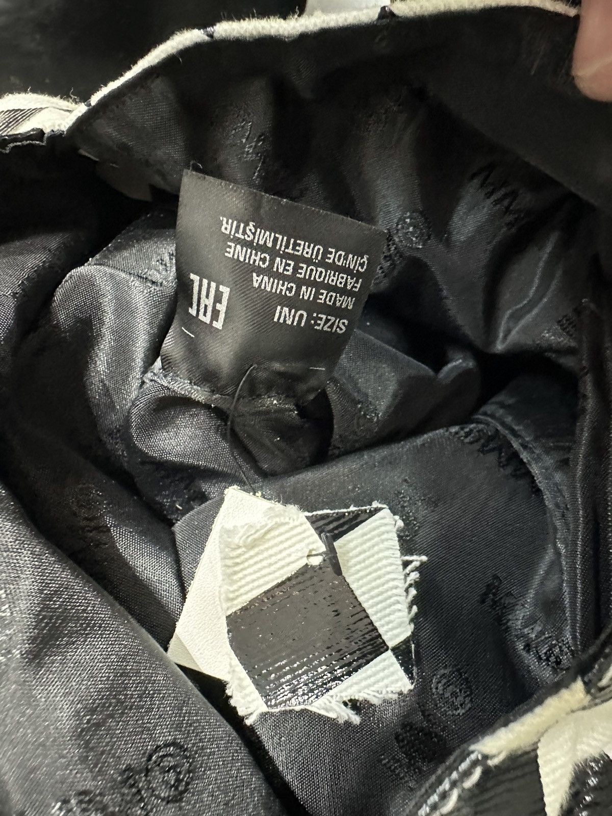 MM6 MM6 MAISON MARGIELA DISTORTED CHECK PRINT JAPANESE BAG Size ONE SIZE - 6 Thumbnail