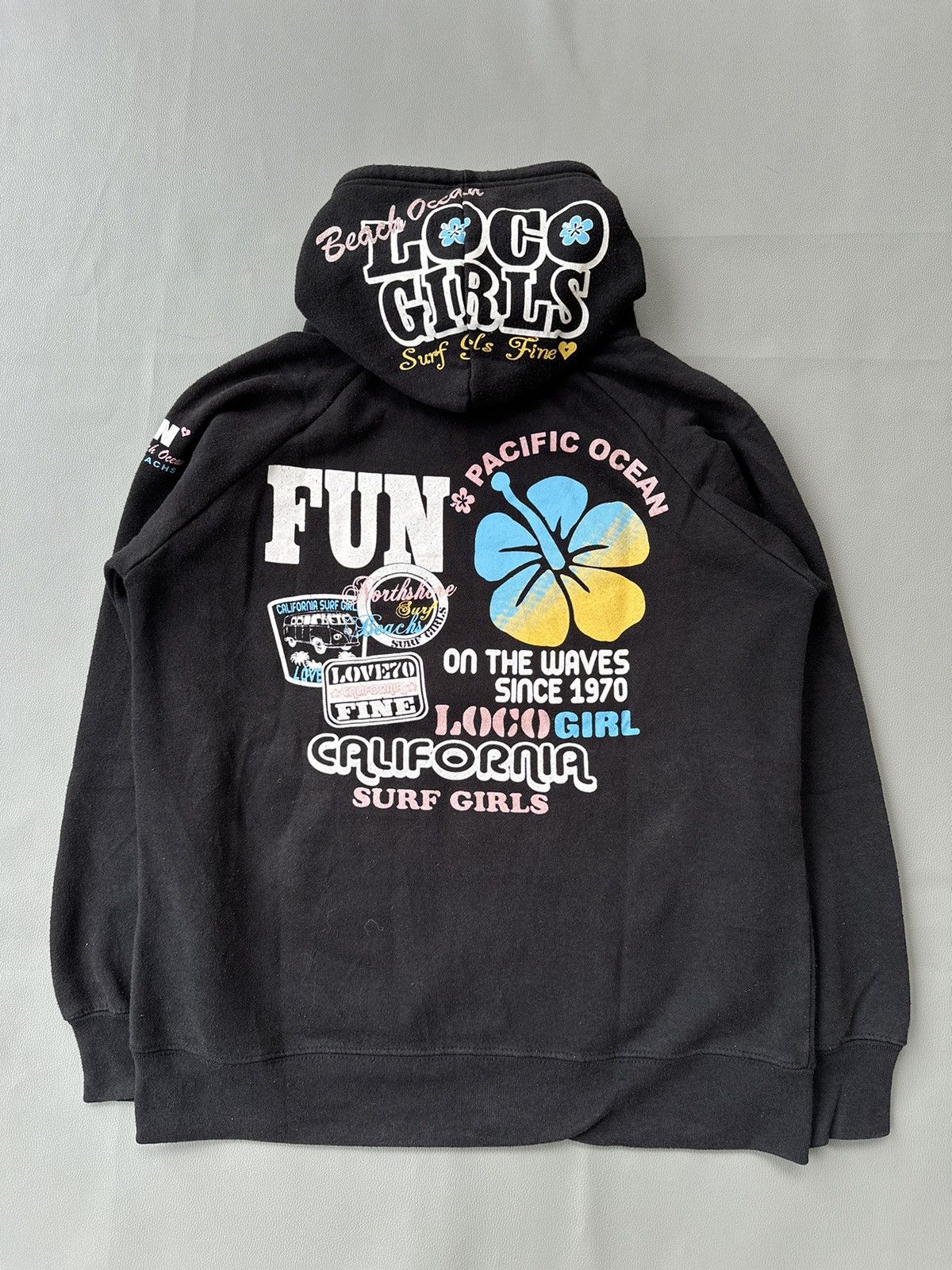 Japanese Brand LOCO GIRLS SURF POEM HOODIE GOTHIC LGB STYLE Size M / US 6-8 / IT 42-44 - 2 Thumbnail
