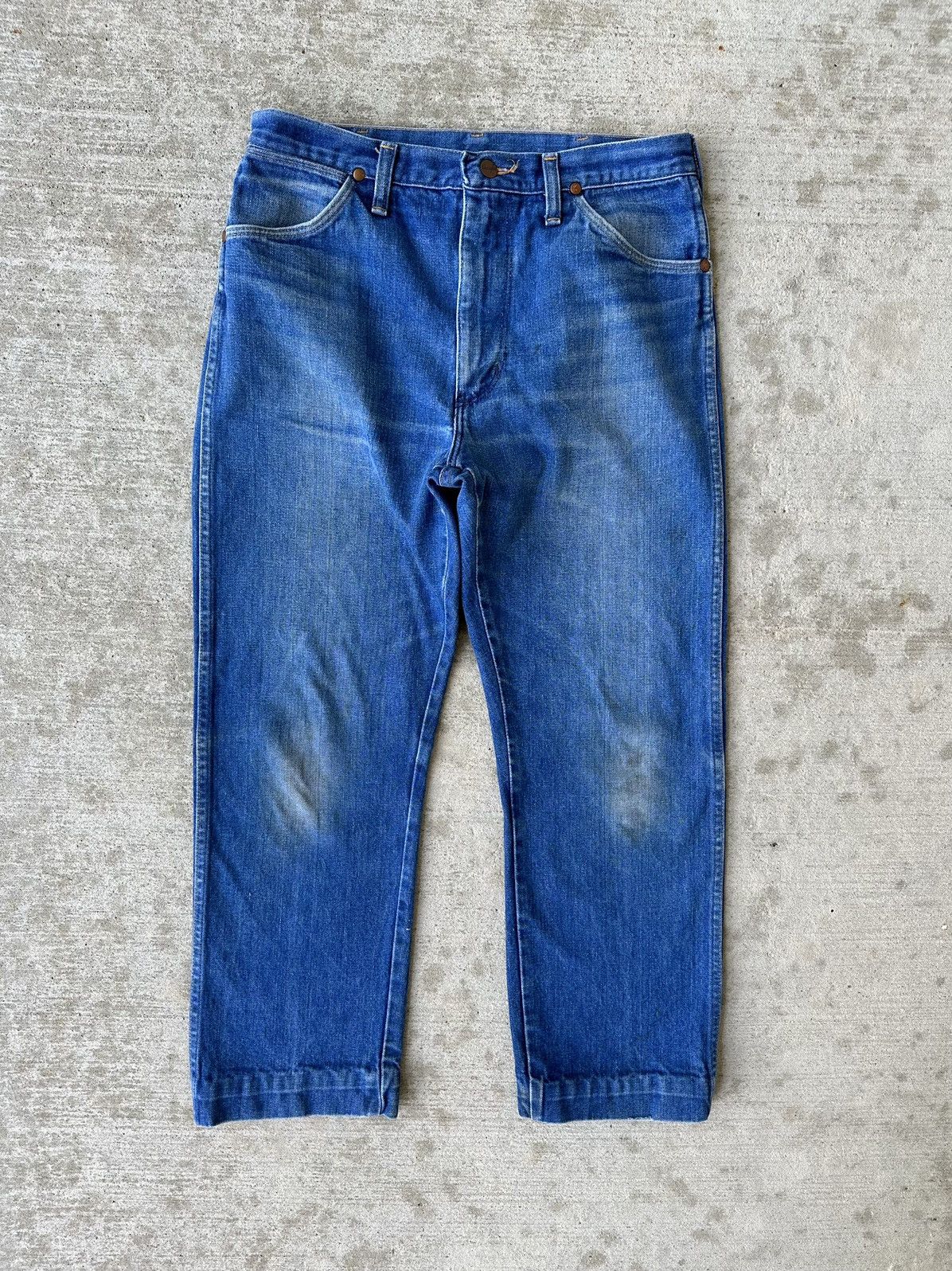 Wrangler 80s Wrangler Western Denim Blue Jeans Size US 32 / EU 48 - 2 Thumbnail