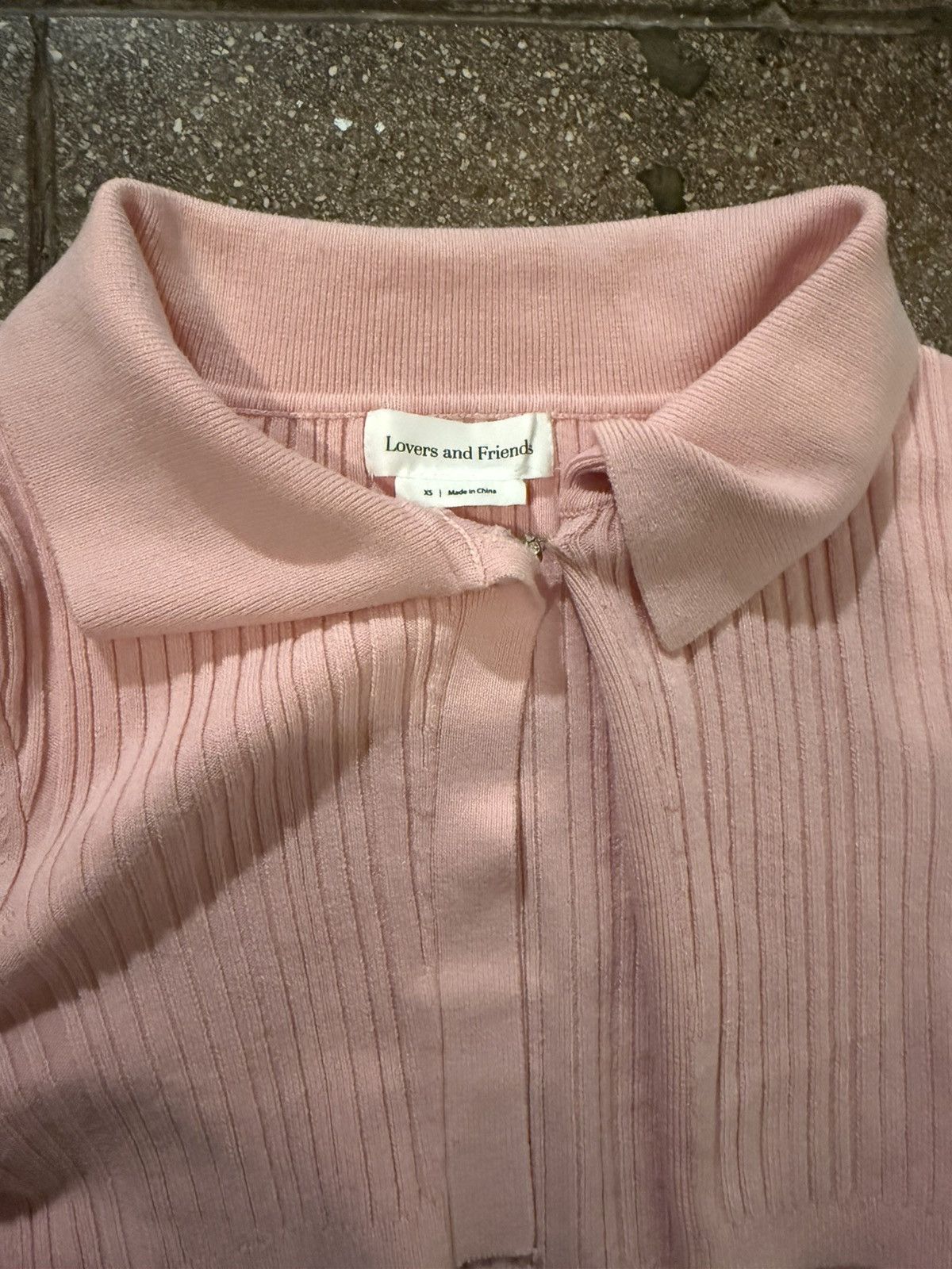 Lovers and Friends Lovers + Friends Gladis Cropped Pink Cardigan Size XS / US 0-2 / IT 36-38 - 4 Thumbnail