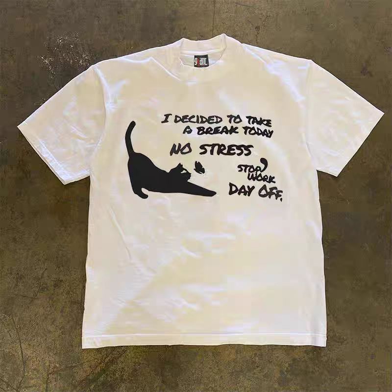 Japanese Brand × Vintage White Loose Letter Printed Short Sleeve T-Shirt Size US M / EU 48-50 / 2 - 1 Thumbnail