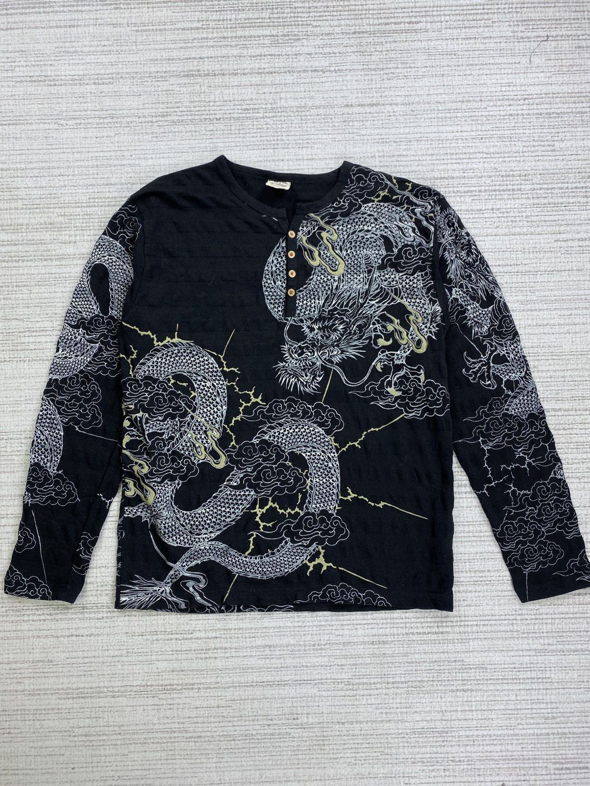 Dragonfly × Japanese Brand × Vintage Vintage Dragonfly Japan Full Printed Embroidery Shirt Size US M / EU 48-50 / 2 - 1 Thumbnail