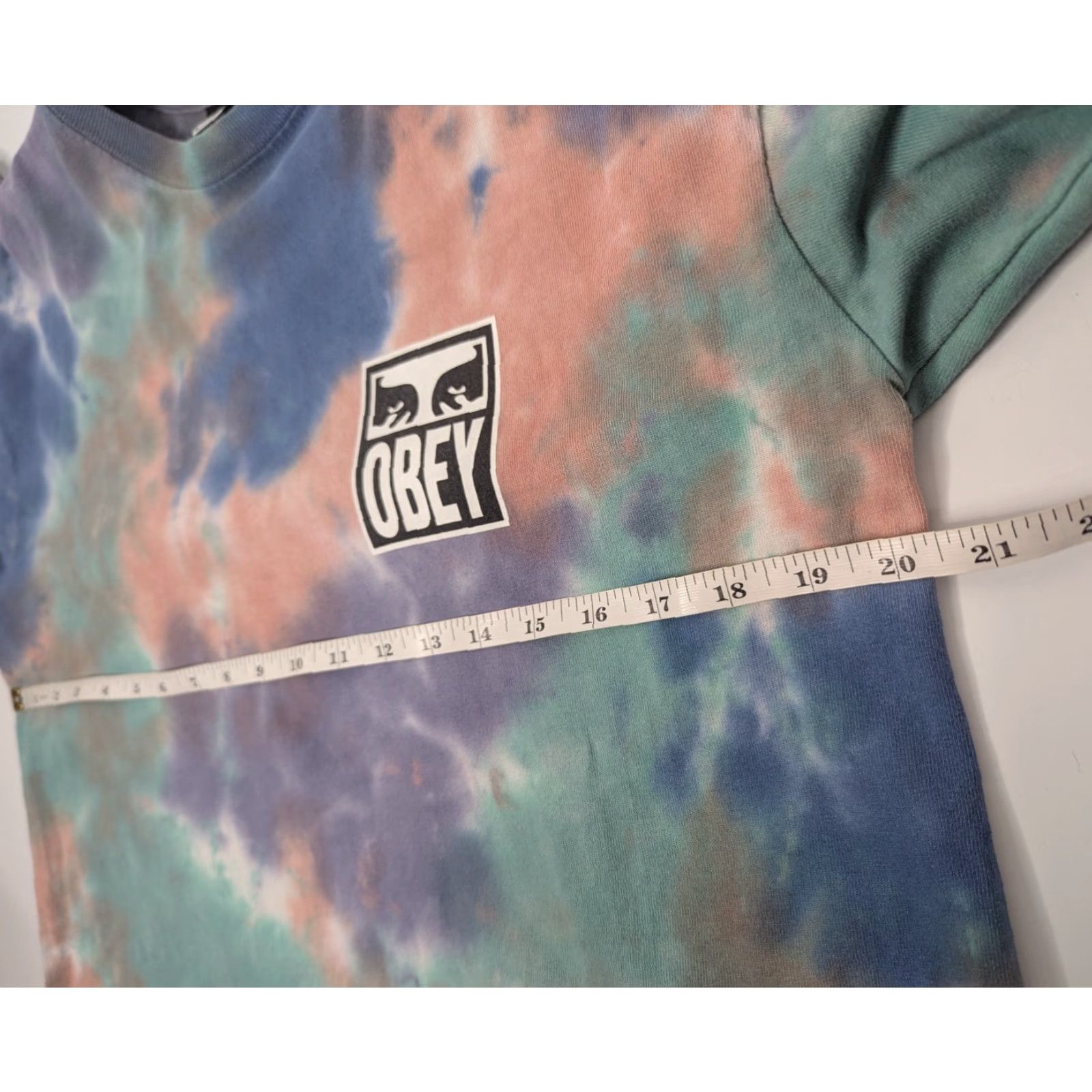 Obey OBEY Tie Dye Long Sleeve T-Shirt Logo Skate Pastel Double Sided Size S Men Casual Printer Multicolor Graphic Print Crew Neck V2K Size US S / EU 44-46 / 1 - 6 Thumbnail