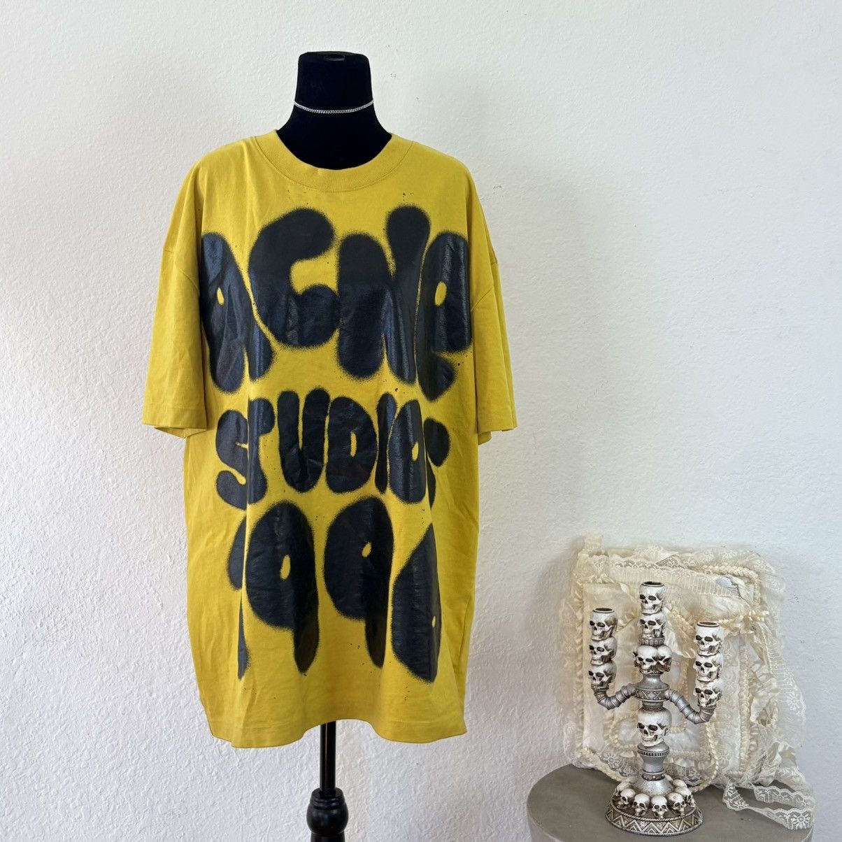 Acne Studios Acne Studios 1996 Graphic Logo T-Shirt Yellow/Black Size US M / EU 48-50 / 2 - 5 Thumbnail