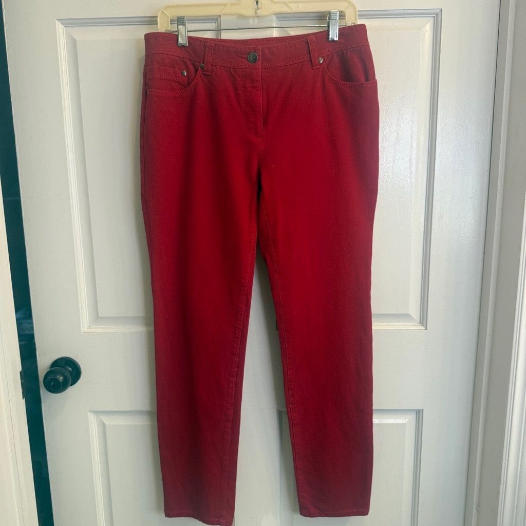Chicos Women's Chico's red So Slimming Pants Size 0.5 Red Size 28" / US 6 / IT 42 - 1 Thumbnail