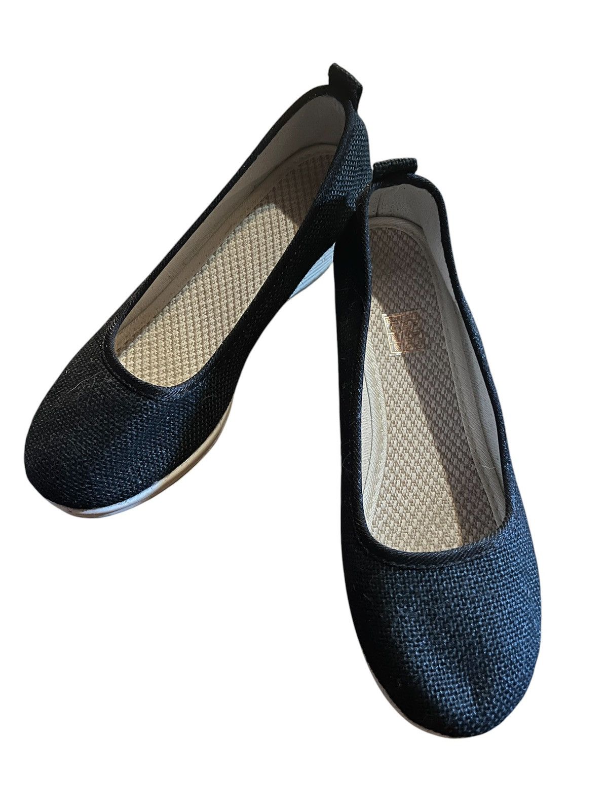 Other Black Closed Toe Canvas Wedges Shoes Sz 41, US 10 Espadrille Size US 10 / IT 40 - 2 Thumbnail