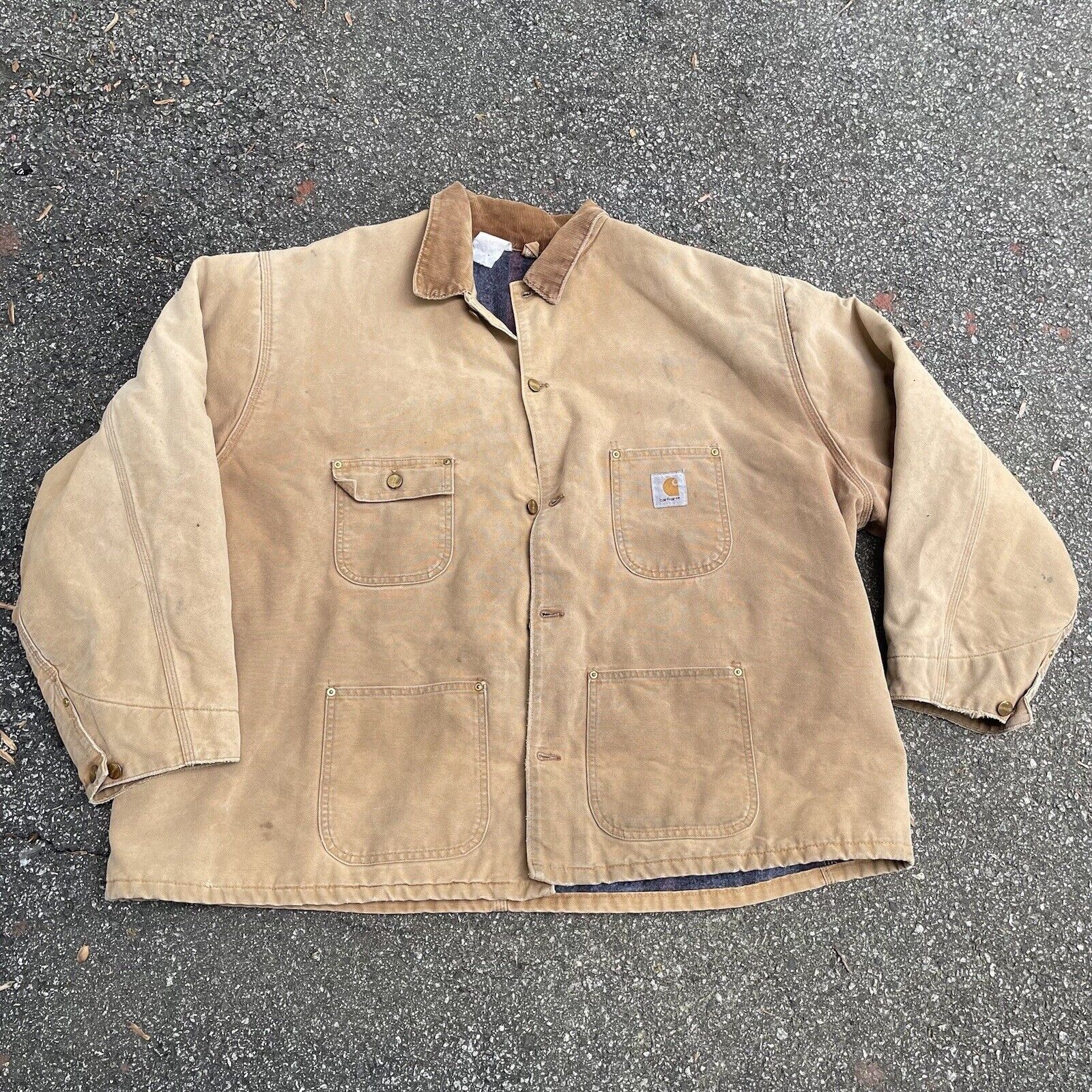 image of Vintage Carhartt Jacket in Brown, Men's (Size 2XL)