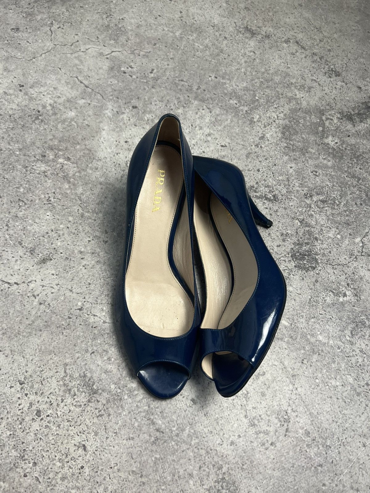 Prada PRADA Kitten Heels Blue Patent Leather EU 38 US 9 Size US 8 / IT 38 - 5 Thumbnail