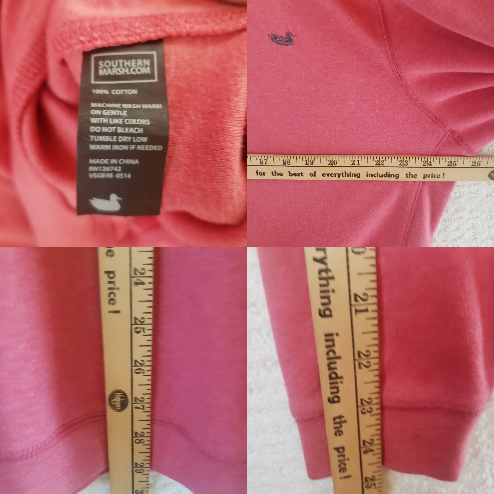 Pinko Southern Marsh Sweater Mens L Dark Pink 1/4 Zip Pullover Outdoor Golf Shirt Size US L / EU 52-54 / 3 - 9 Thumbnail