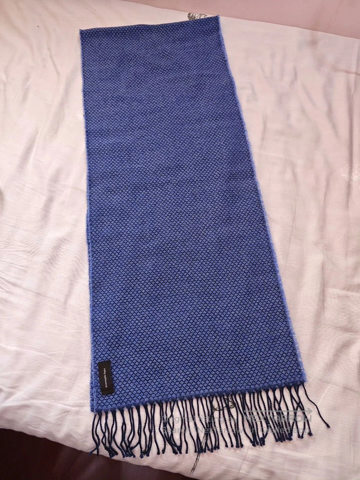 Ermenegildo Zegna Zegna Wool Scarf in Blue Tones. Size ONE SIZE - 1 Thumbnail