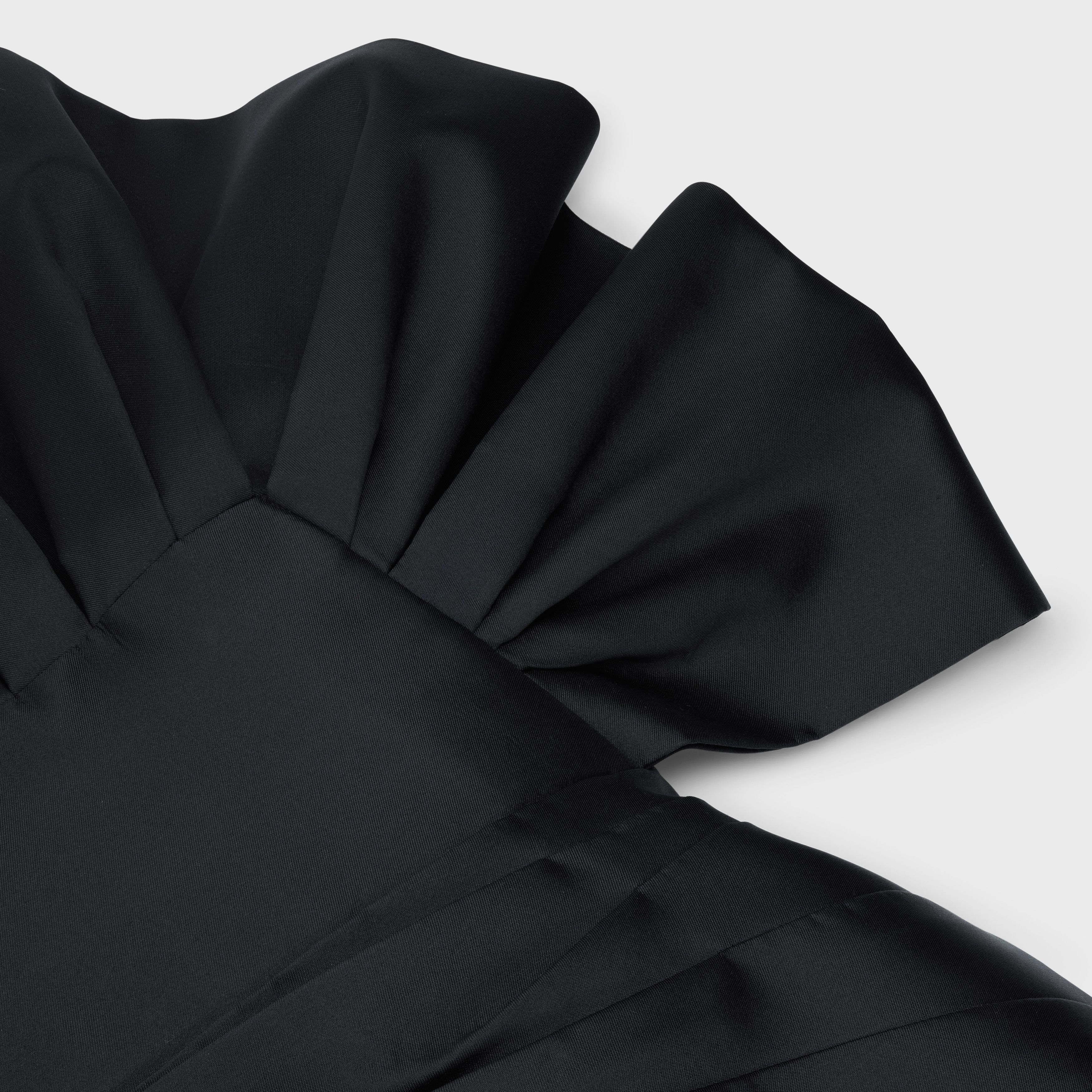 Celine o1w1db10925 2R45G742Q Bustier Mini Dress in Black Size XS / US 0-2 / IT 36-38 - 3 Thumbnail