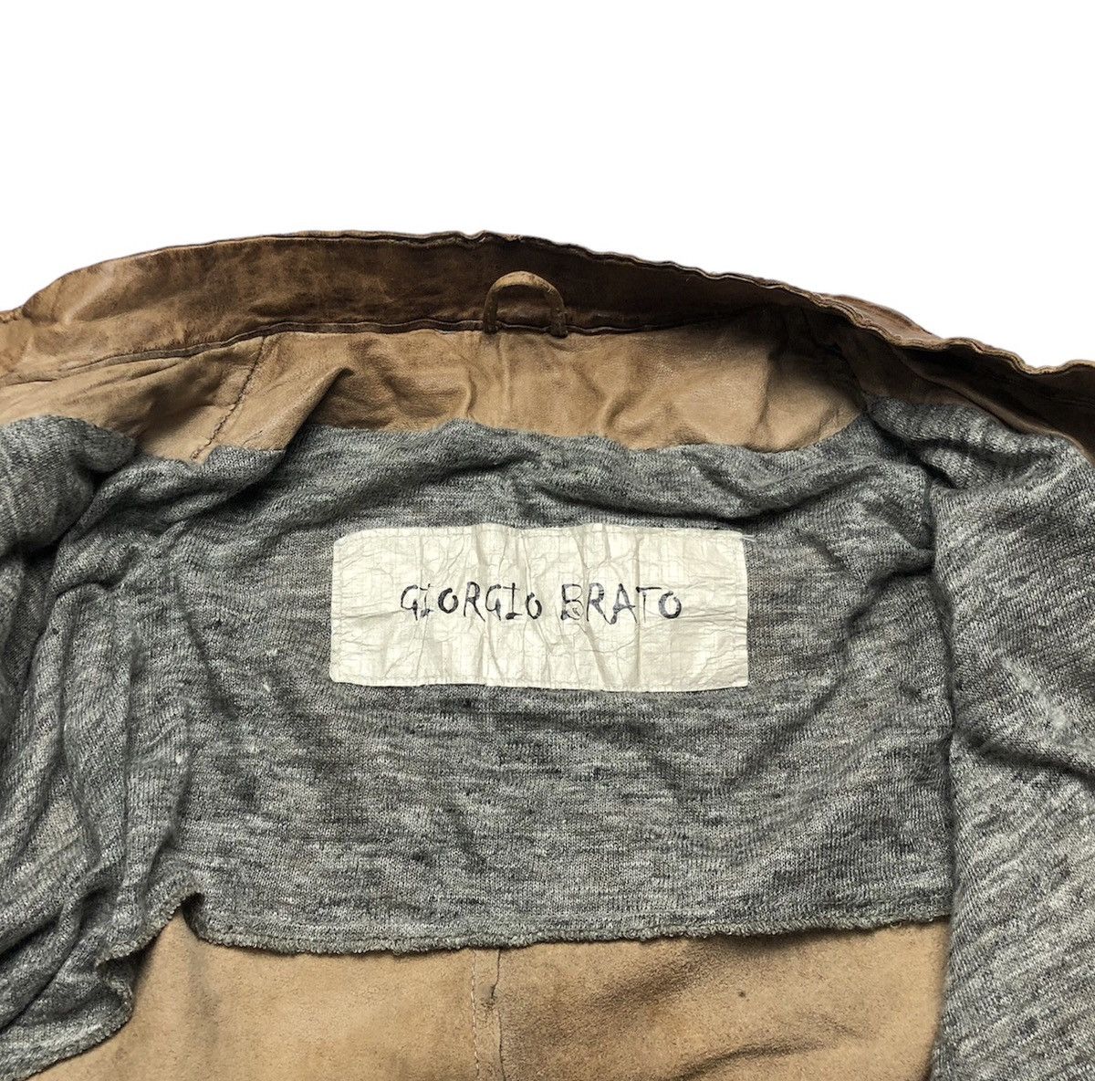 Giorgio Brato Giorgio Brato Leather Jacket Size US L / EU 52-54 / 3 - 8 Thumbnail