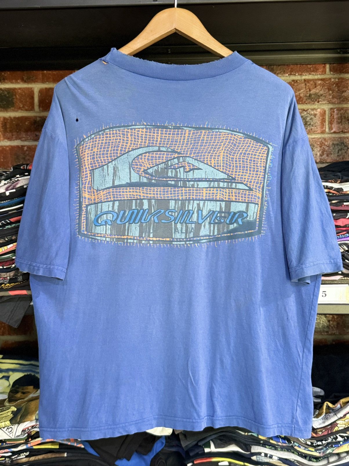 Quiksilver × Vintage Thrashed Vintage 90s Quiksilver Australia Surf Faded Grunge Size US XL / EU 56 / 4 - 1 Thumbnail