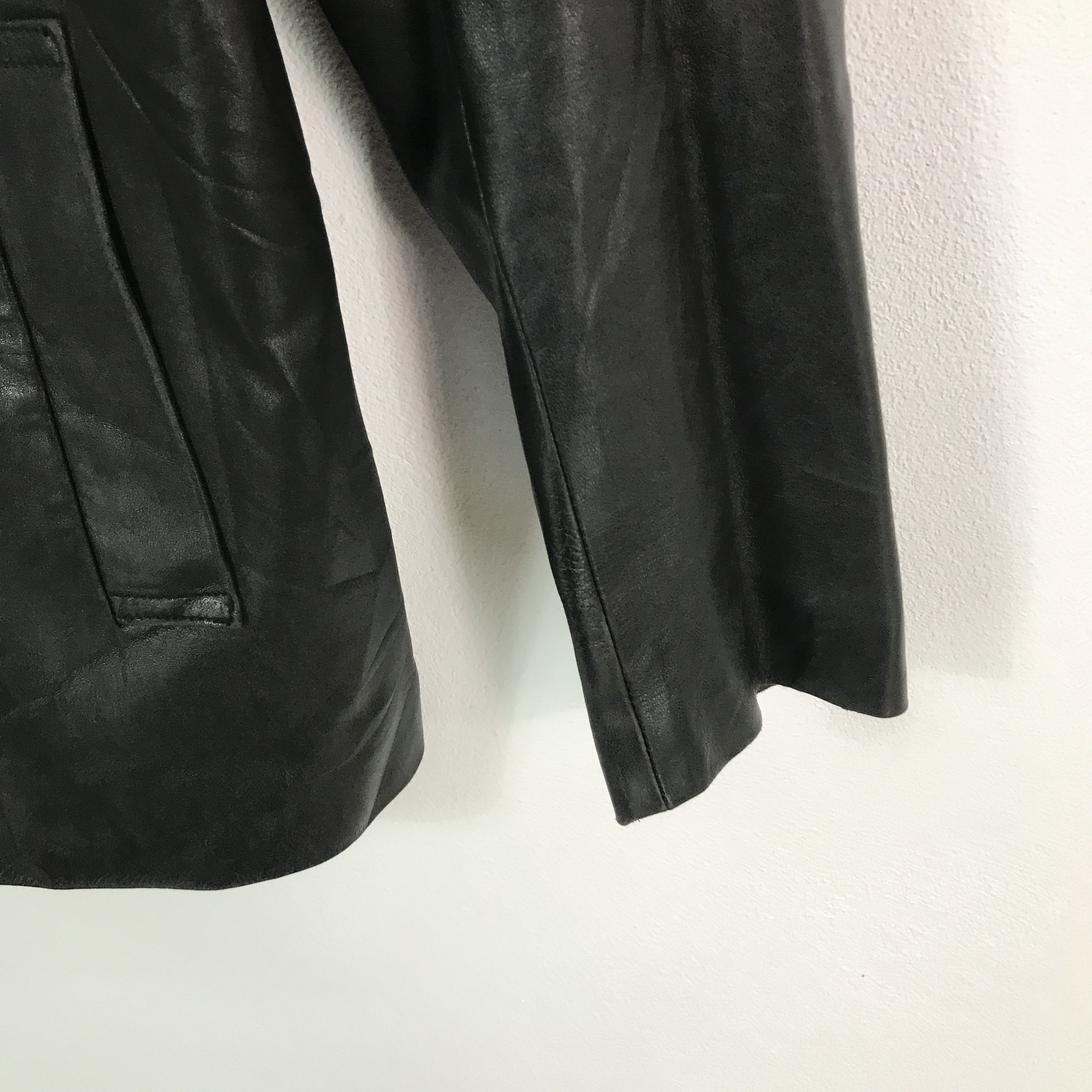 Japanese Brand bosch leather faded leather zipper jacket Size US M / EU 48-50 / 2 - 7 Thumbnail