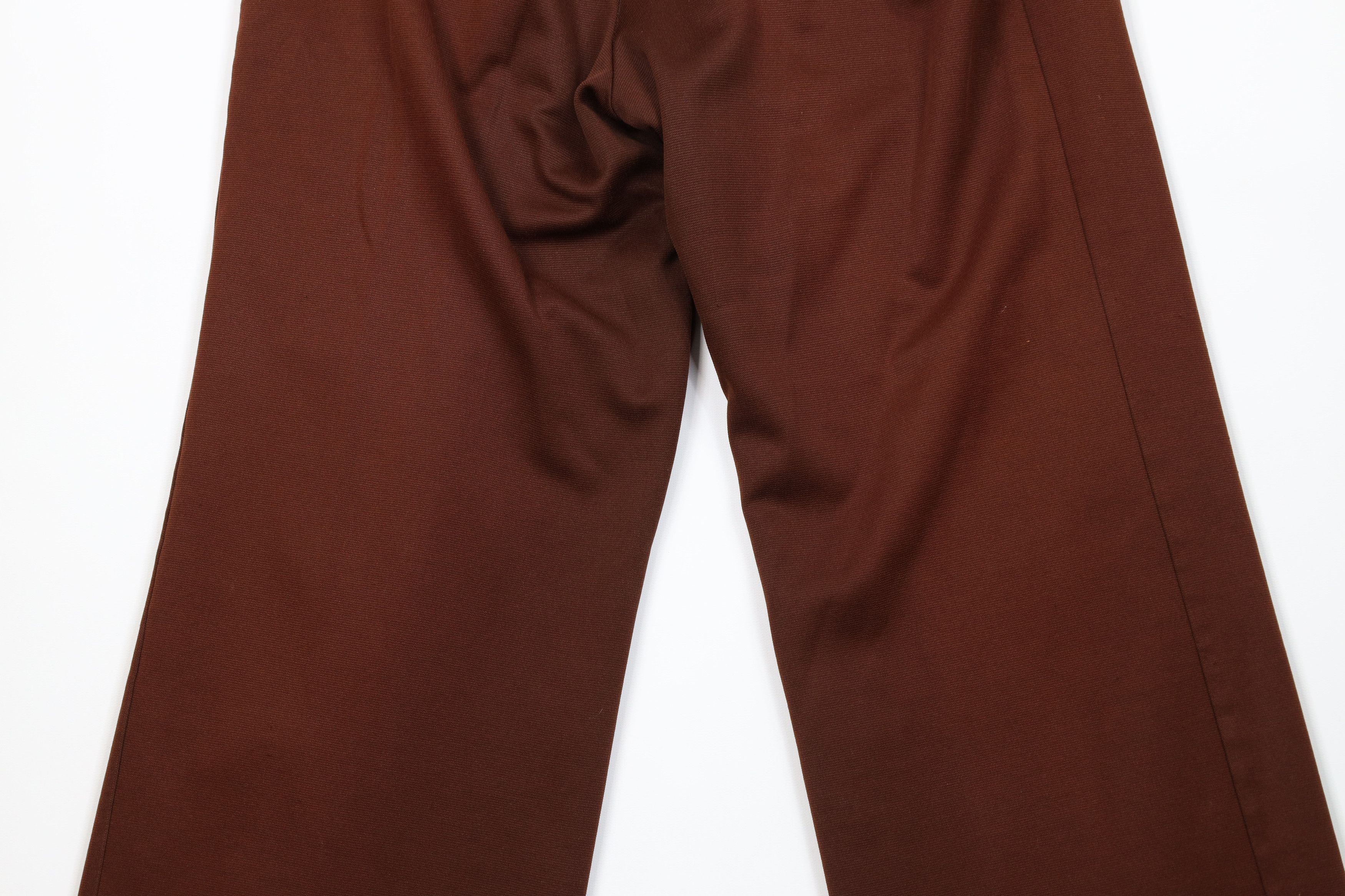 Vintage Vintage 70s Streetwear Knit Bell Bottoms Pants Brown USA Size 38" / US 16 / IT 52 - 11 Thumbnail