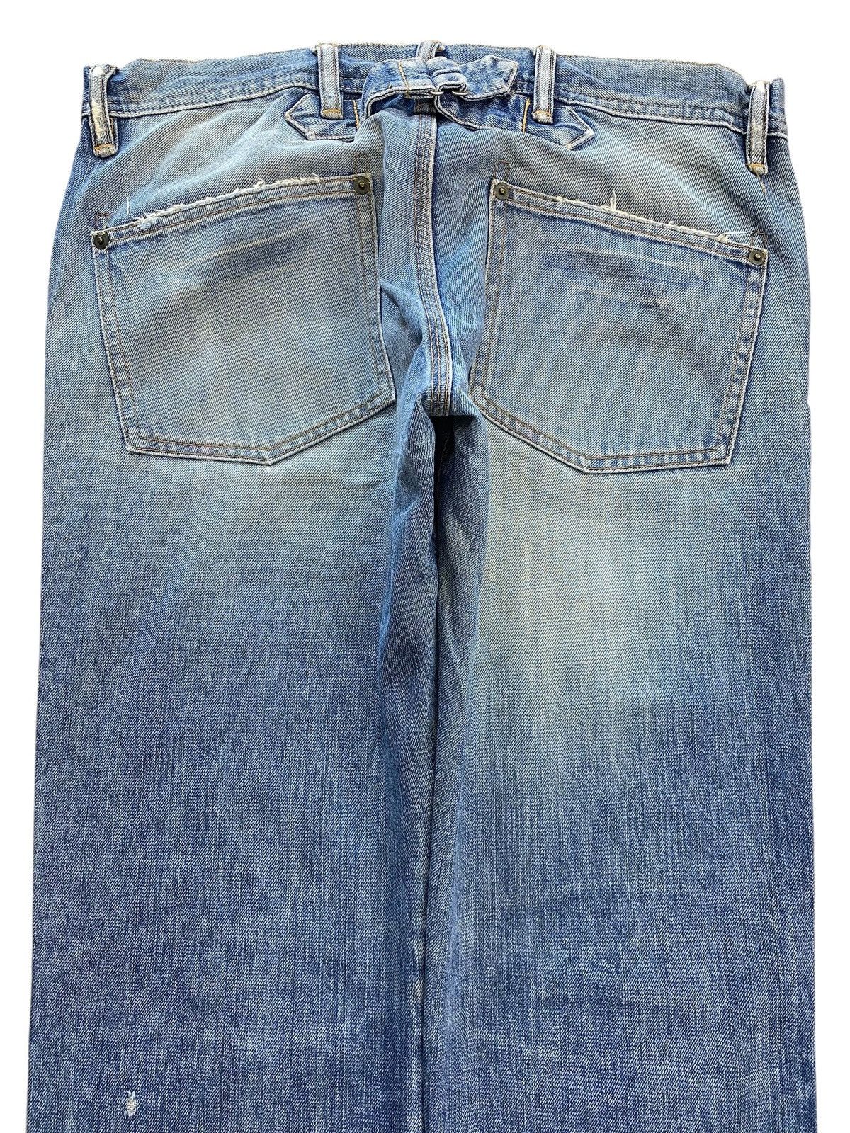 Pledge Pledge Faded Wash Ripped Style Straight Leg Jean Size US 32 / EU 48 - 4 Thumbnail