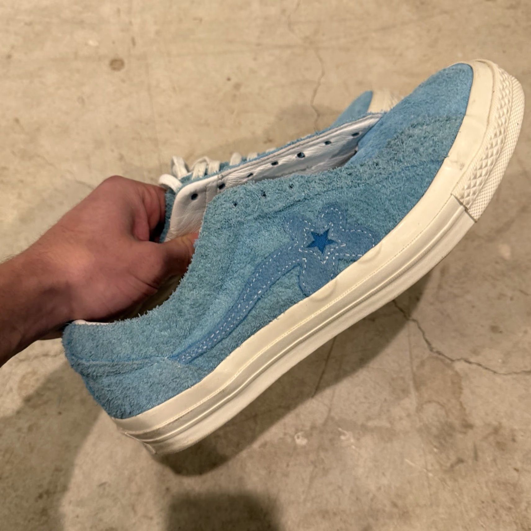 Converse Converse Golf Le Fleur x One Star Ox Bachelor Blue Suede Sneakers Mens Size 9.5 Size US 10 / EU 43 - 4 Thumbnail