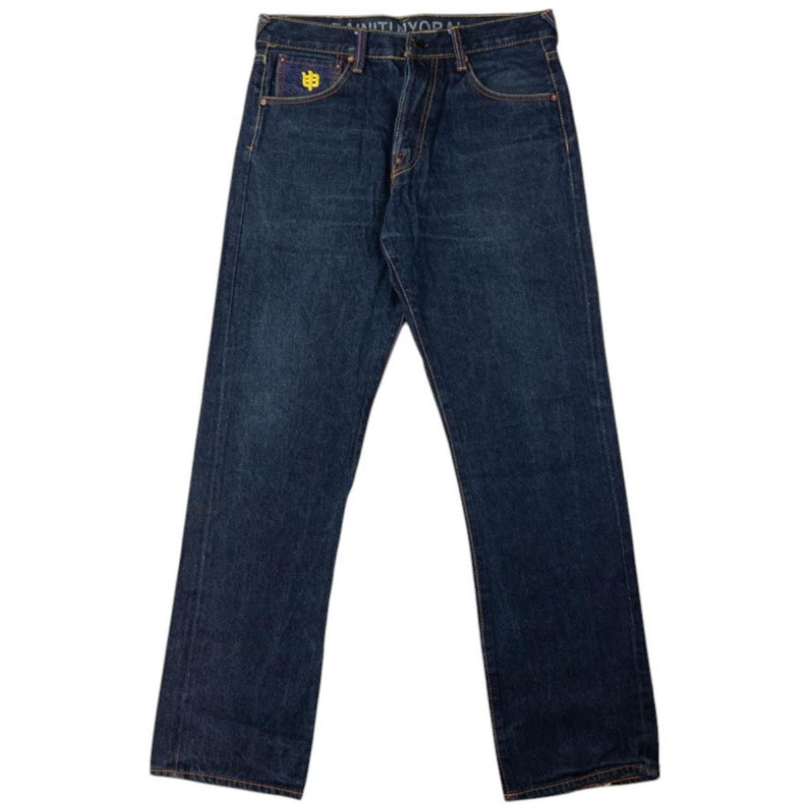 Designer Vintage RMC Red Monkey Company Year Monkey Jeans Size W33 Size US 33 - 3 Thumbnail