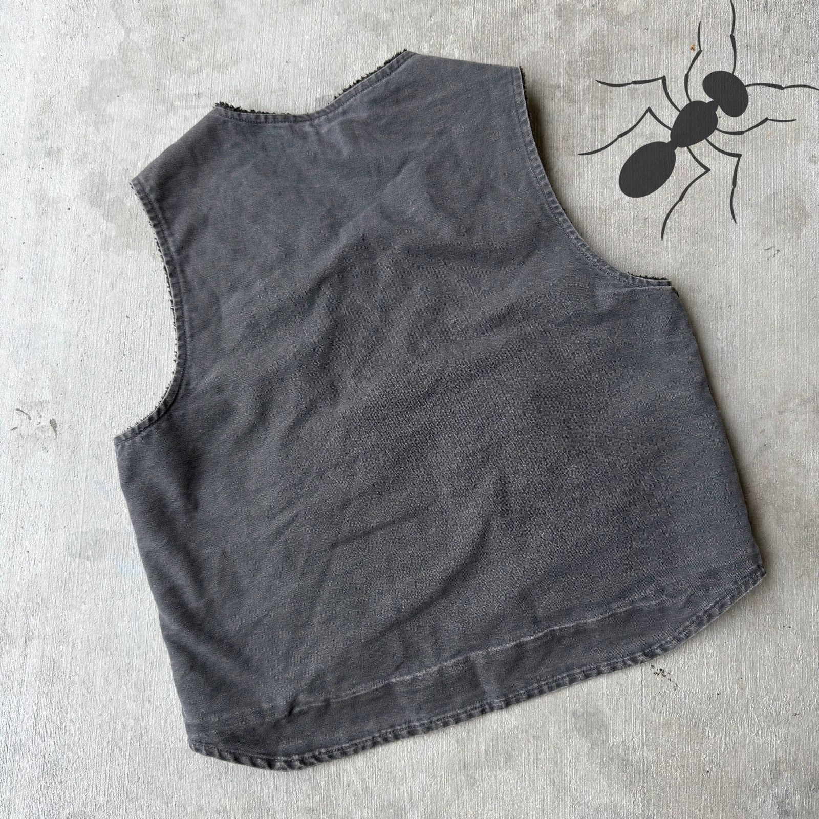 Carhartt × Vintage Carhartt V26 GVL gray work wear vest Size US L / EU 52-54 / 3 - 4 Thumbnail