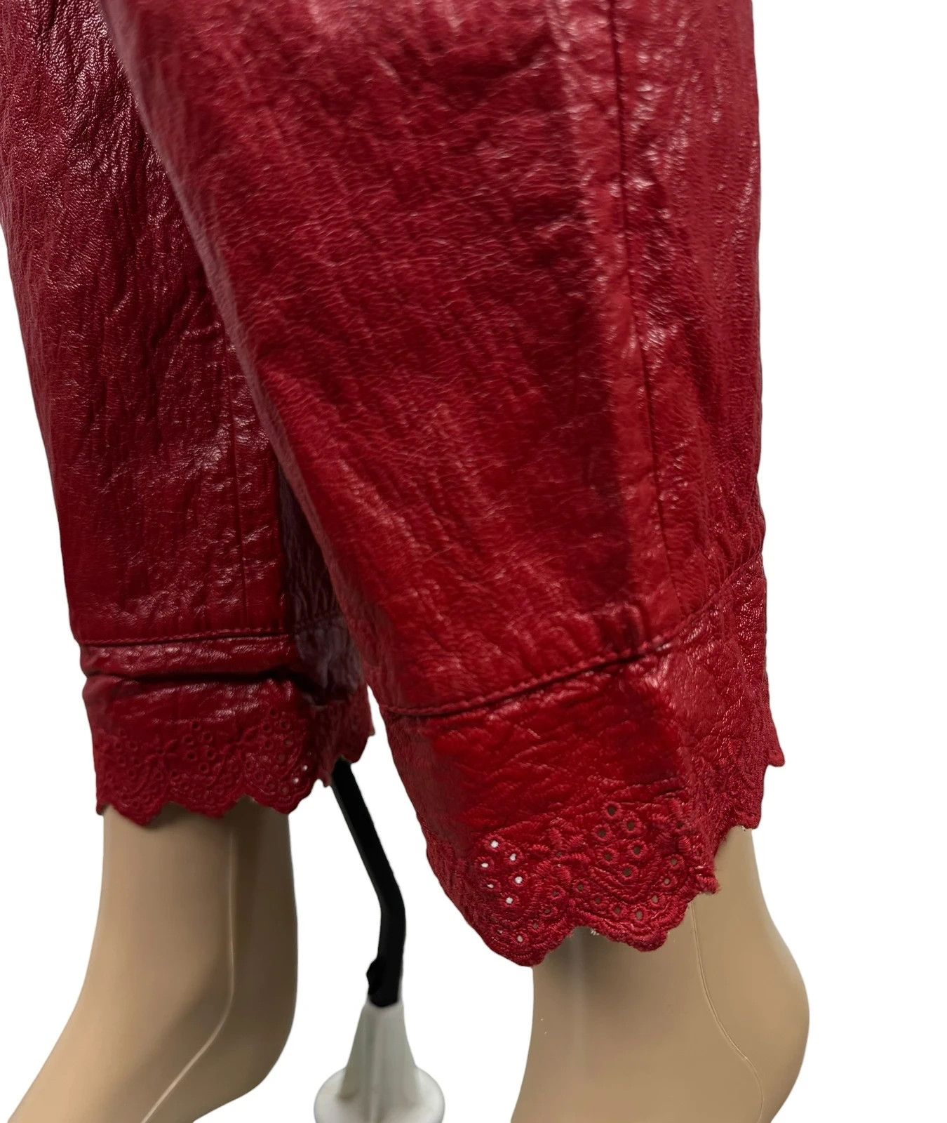 Other Philosophy Di Lorenzo Serafini Faux Leather Trousers Size 27" / US 4 / IT 40 - 6 Thumbnail