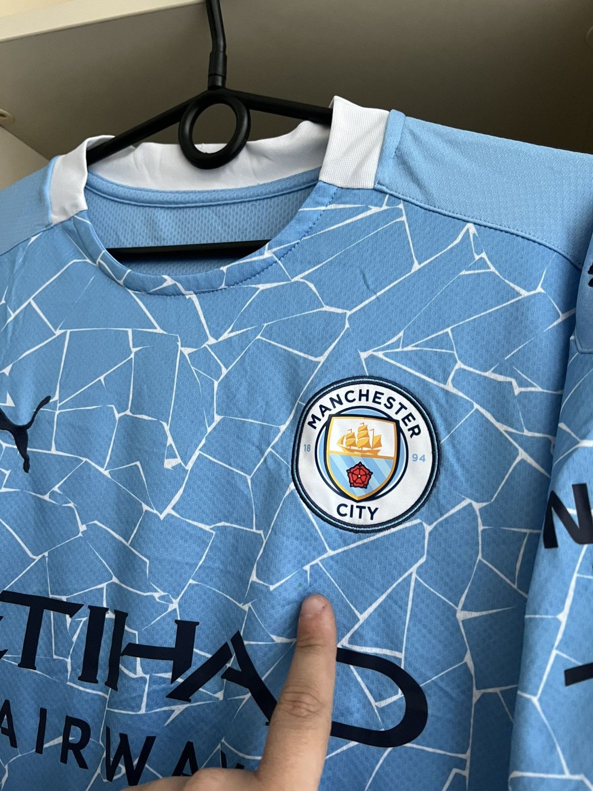 Puma Puma Manchester City Jersey Soccer Football Size US M / EU 48-50 / 2 - 5 Thumbnail