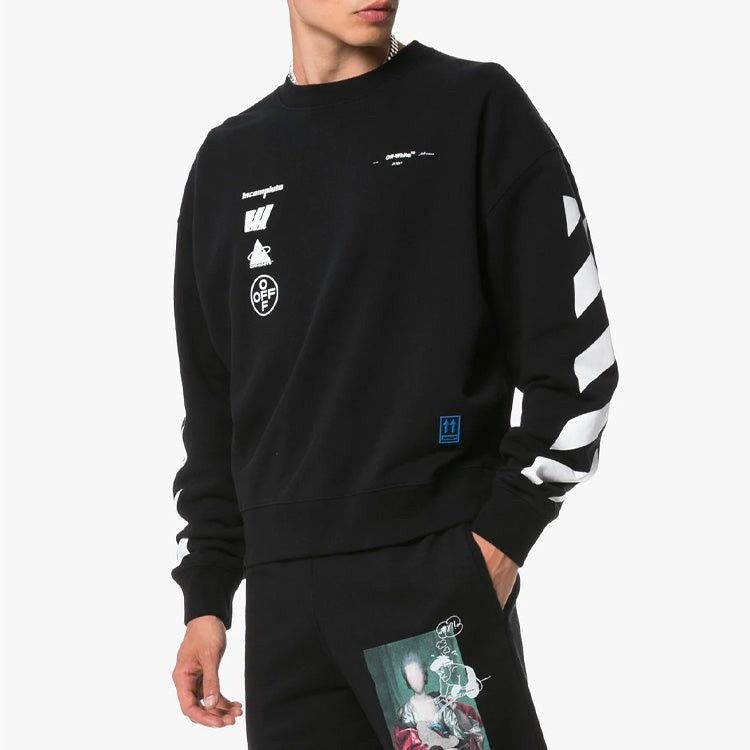 Off-White Black Mariana da Silva Logo Oversized Sweatshirt Size US M / EU 48-50 / 2 - 3 Thumbnail