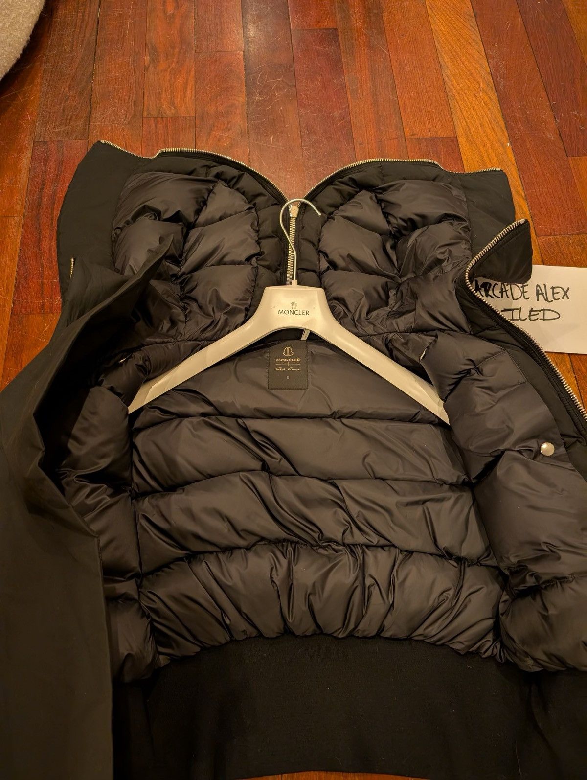 Moncler × Rick Owens MONCLER + RICK OWENS ALICE HOODED SHORT DOWN JACKET Size US M / EU 48-50 / 2 - 4 Thumbnail
