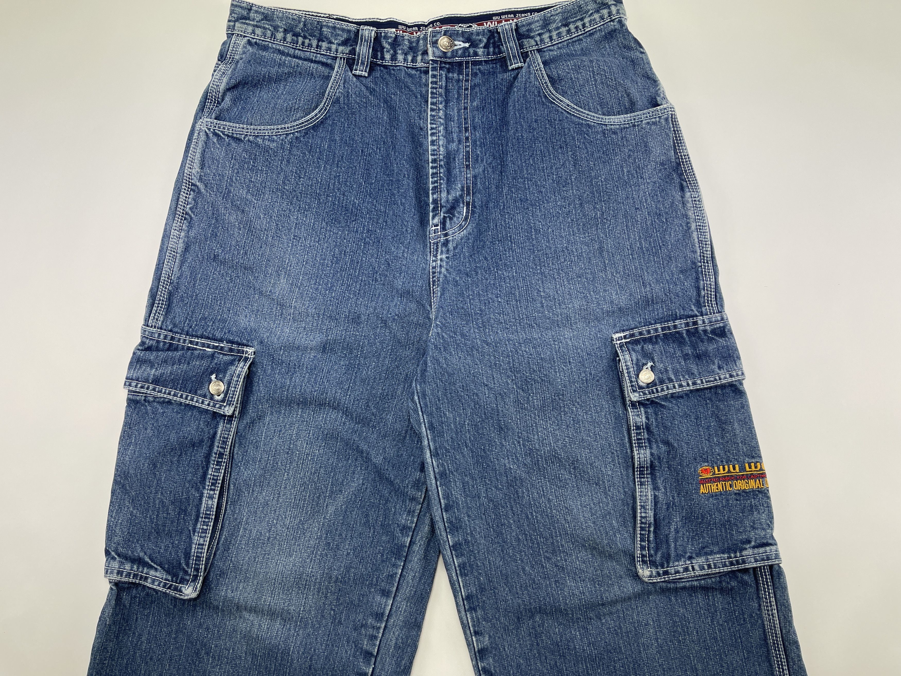 Wu-Tang Clan WU WEAR jeans, vintage hip hop baggy, 90s Wu-Tang Clan W 32 Size US 32 / EU 48 - 8 Thumbnail